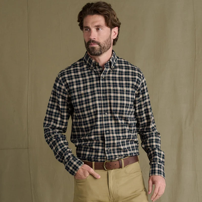 Tom Beckbe Dixon Brushed Cotton Twill Shirt in Hearth