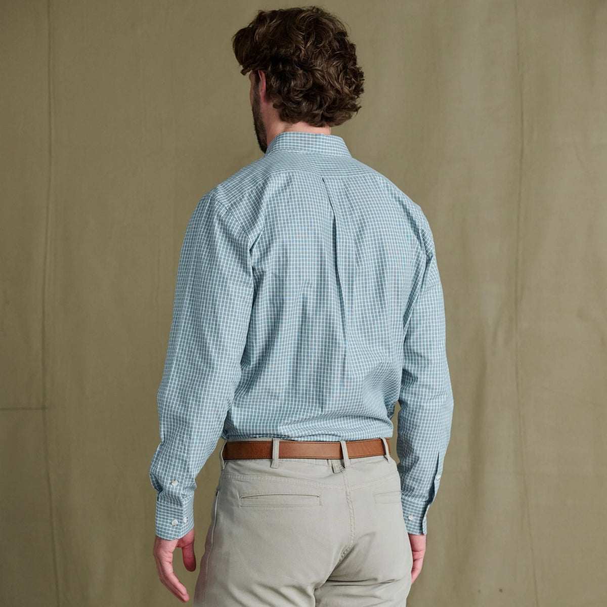Tom Beckbe Ensley Pinpoint Oxford Shirt in Gray Mist