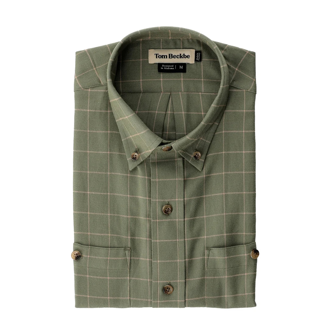 Tom Beckbe Dixon Brushed Cotton Twill Shirt in Loblolly