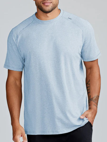Tasc Performance Men's Carrollton Fitness T-Shirt in Cloud Heather