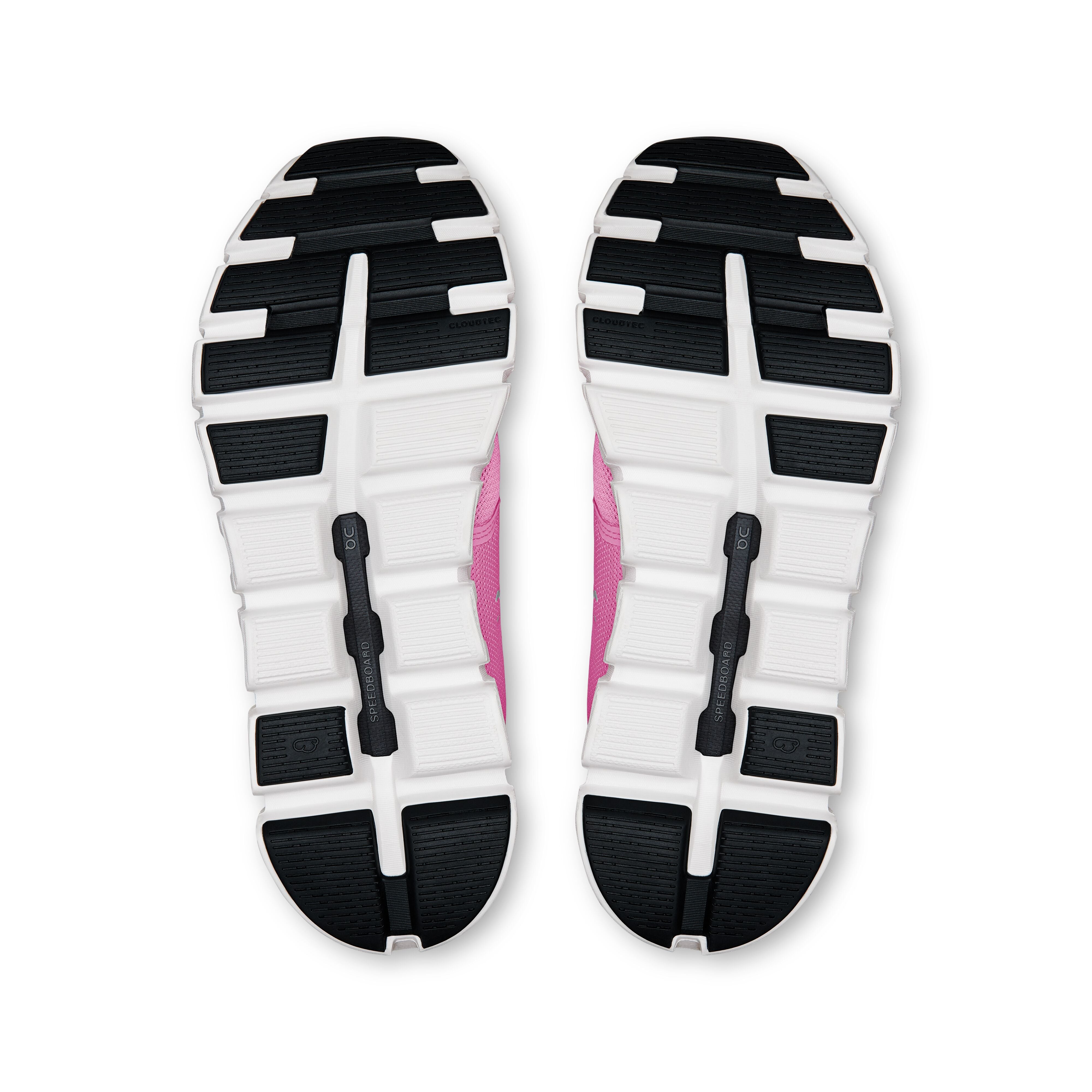 Women's On Cloud 6 Running Shoe in Raspberry | White