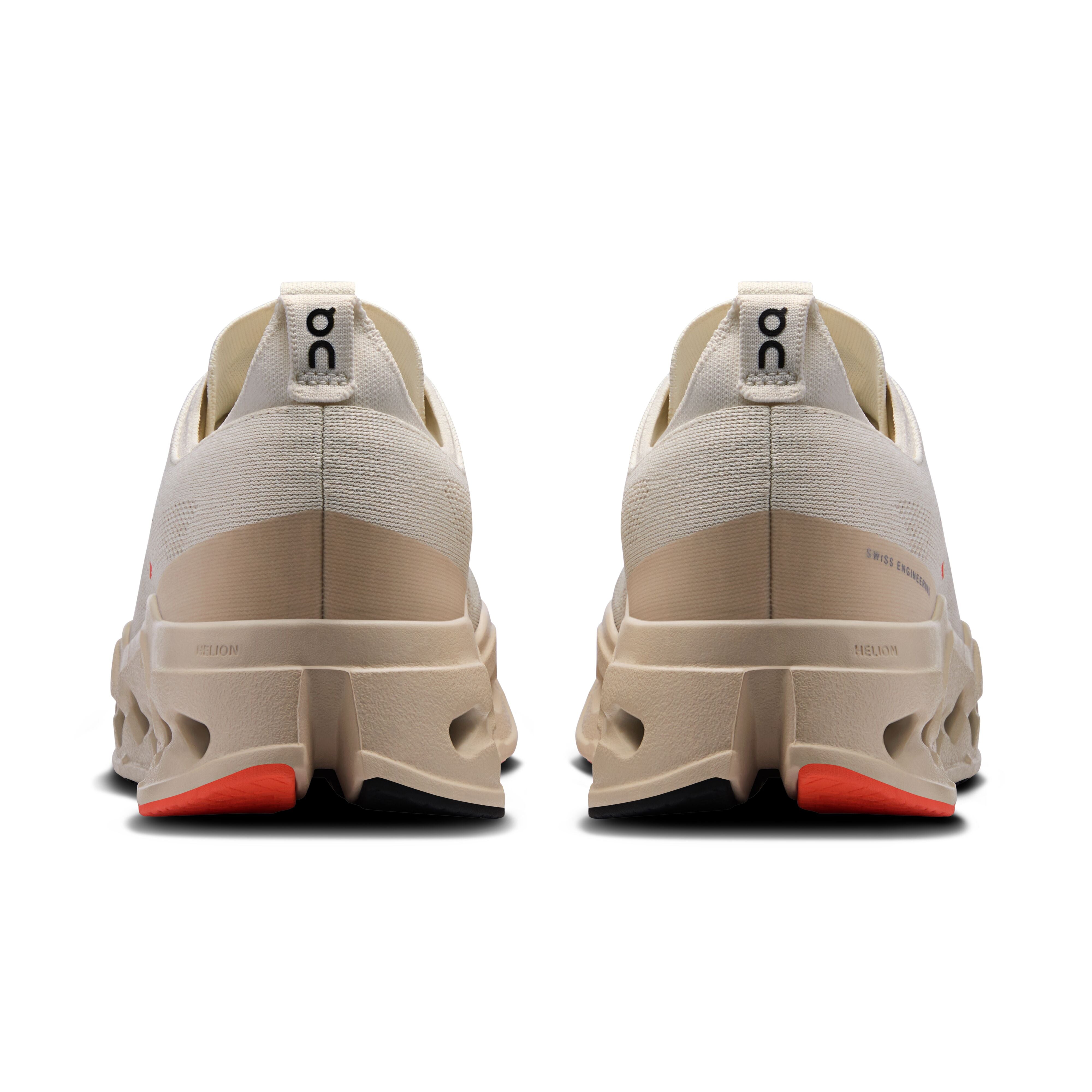 Women's On Cloudsurfer Max Running Shoe in Ivory | Salmon