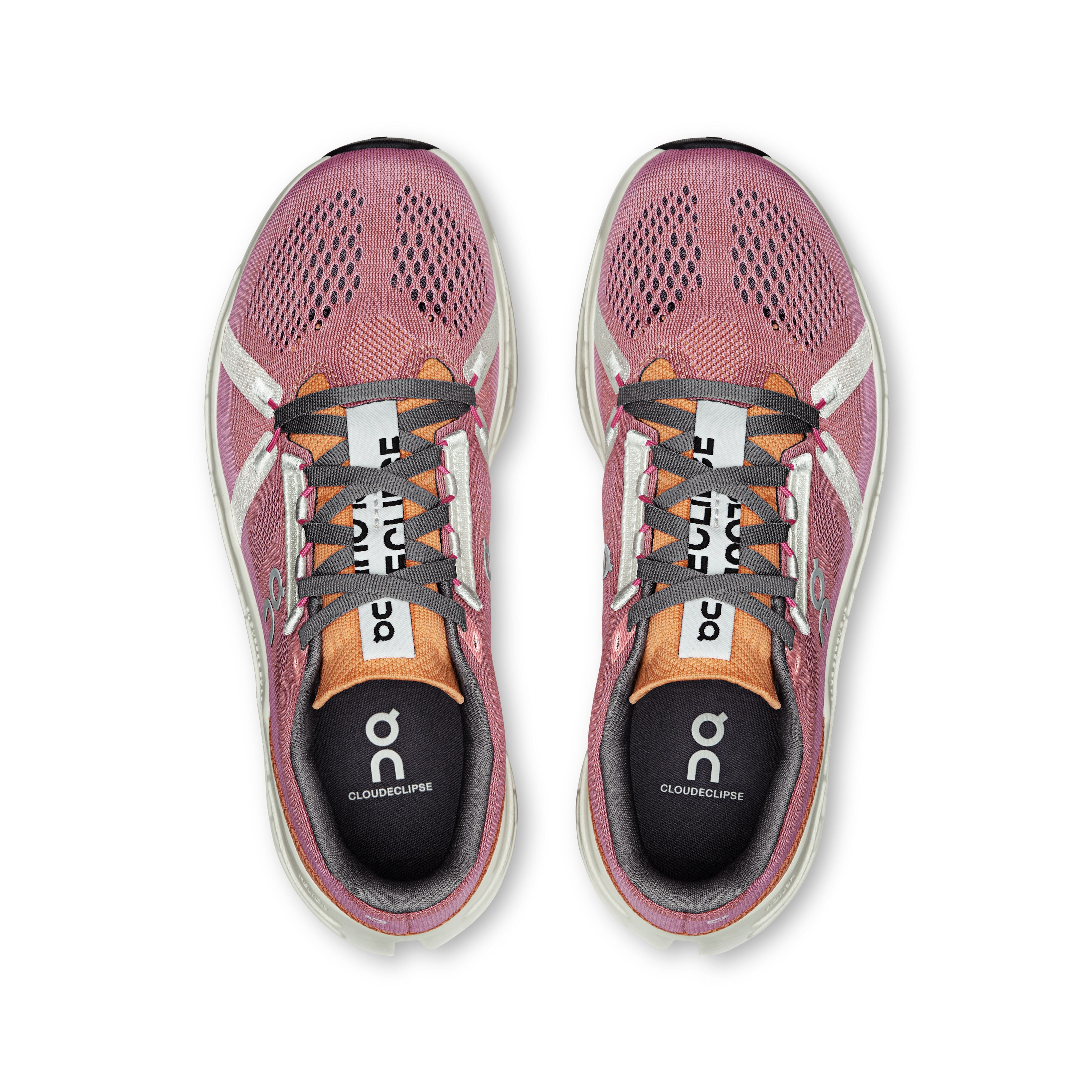 Women's On Cloudeclipse Running Shoe in Tangerine | Ivory