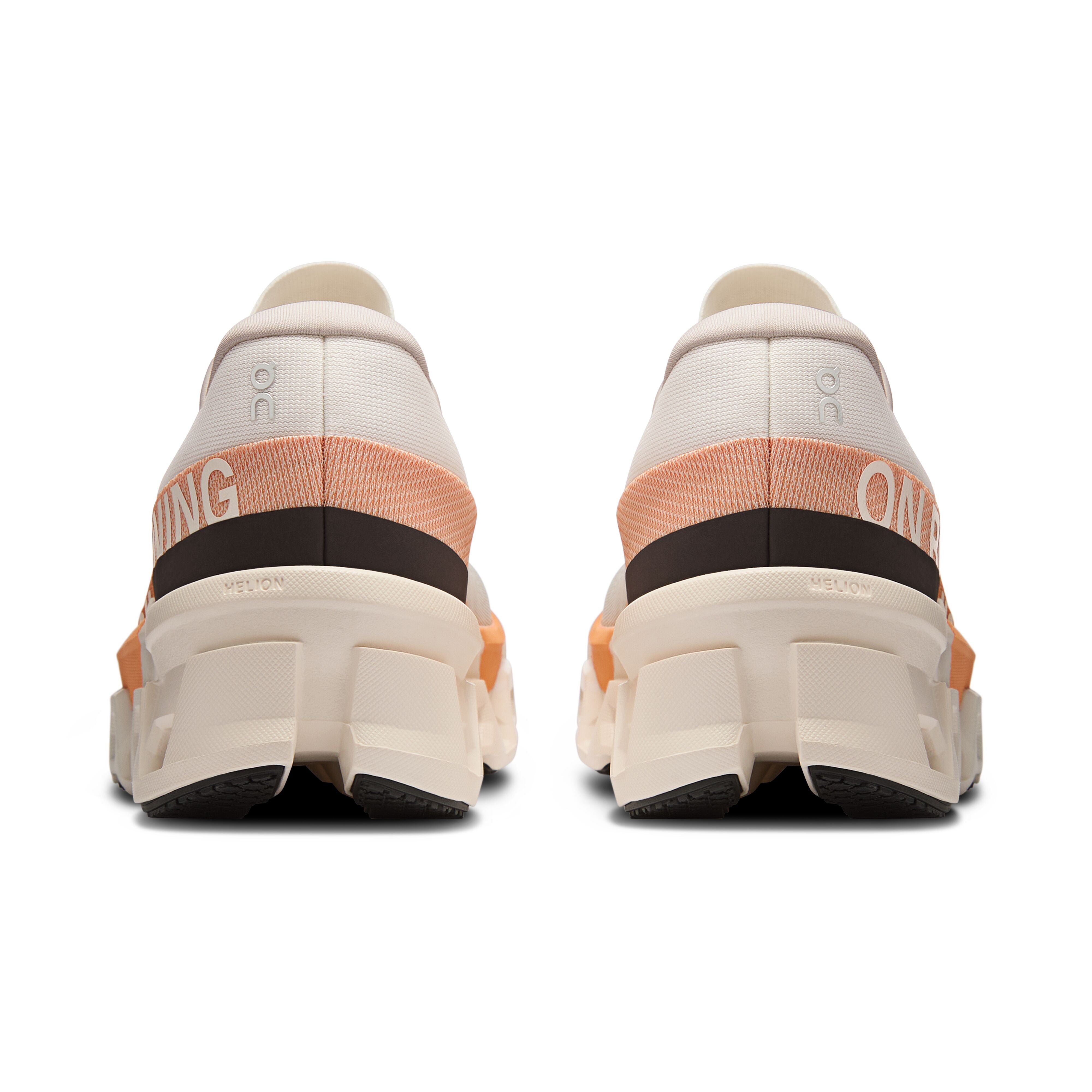 Women's On Cloudmonster 2 Running Shoe in Ivory | Tangerine