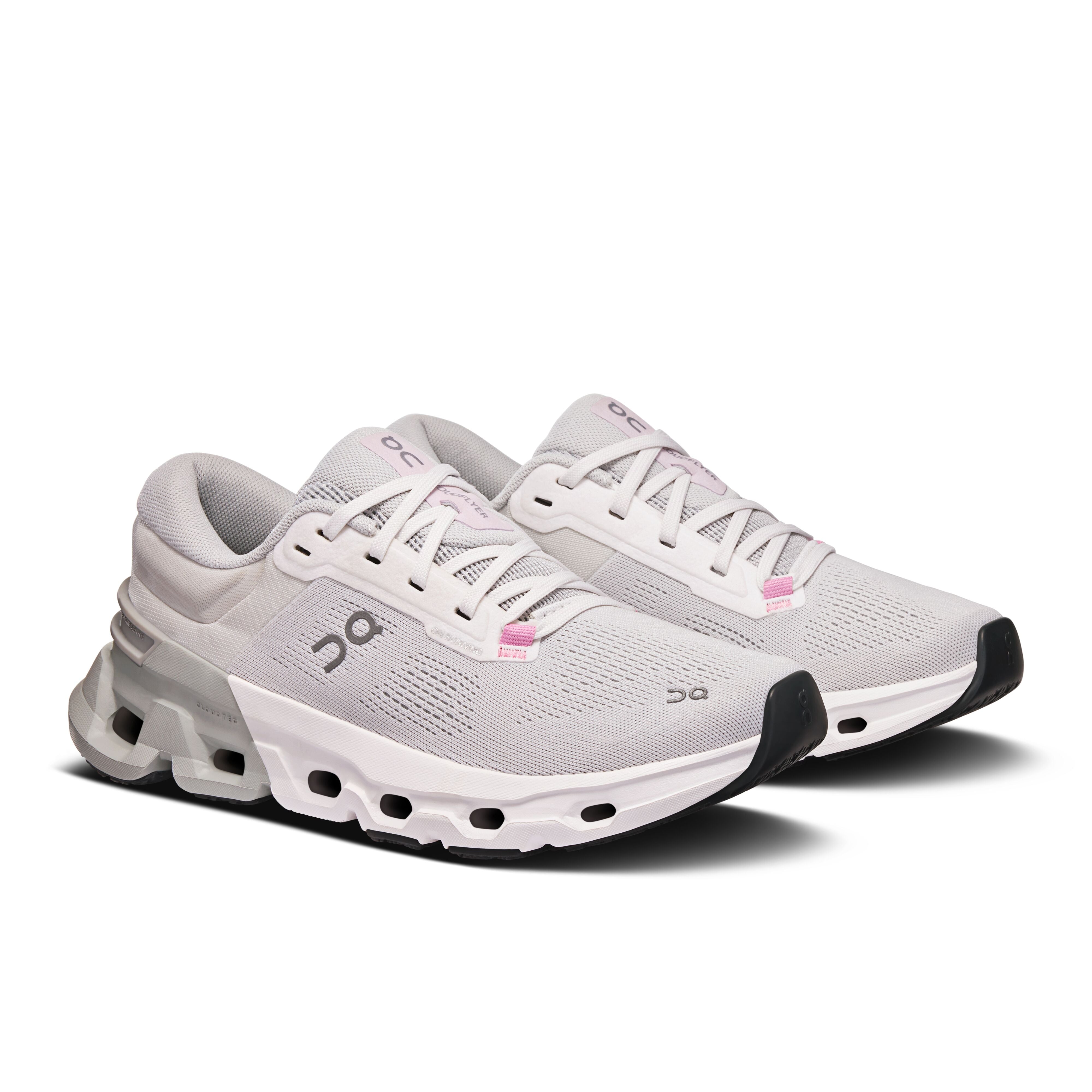Women's On Cloudflyer 5 Running Shoe in White | Glacier