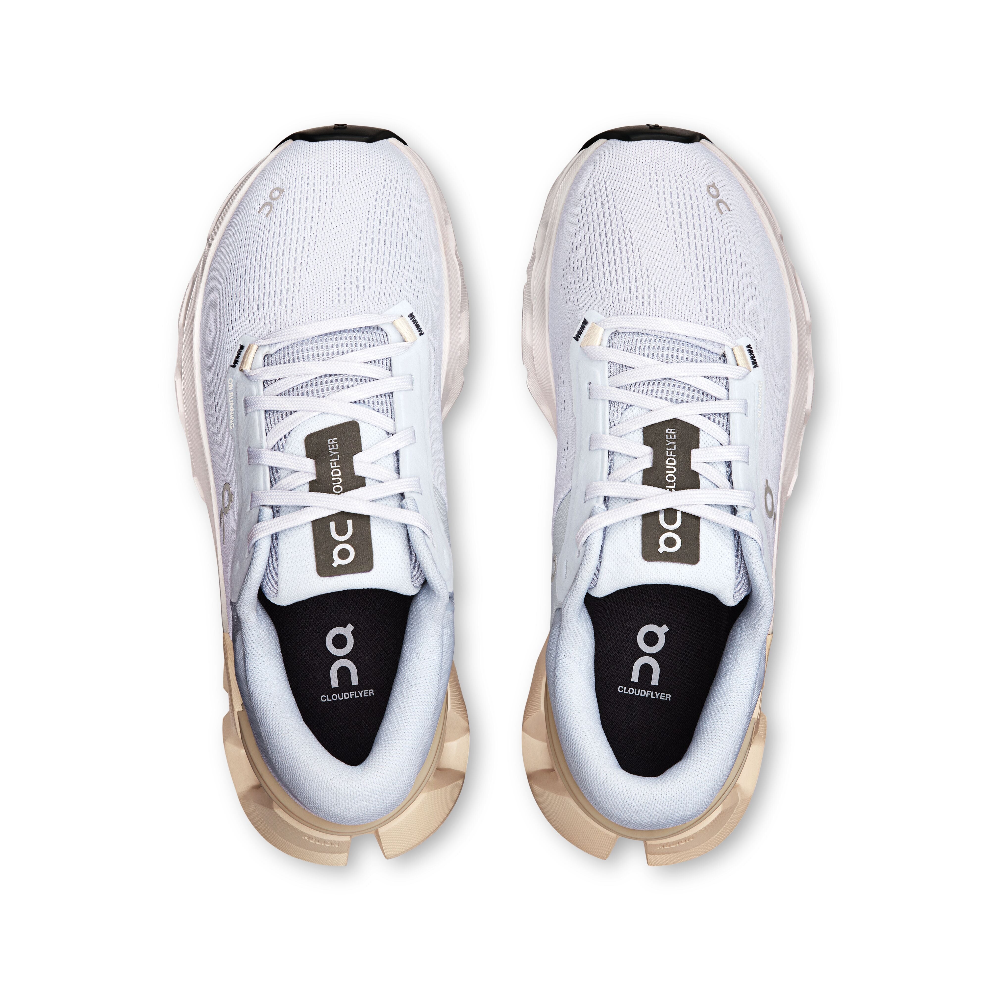 Women's On Cloudflyer 5 Running Shoe in Arctic | Cream