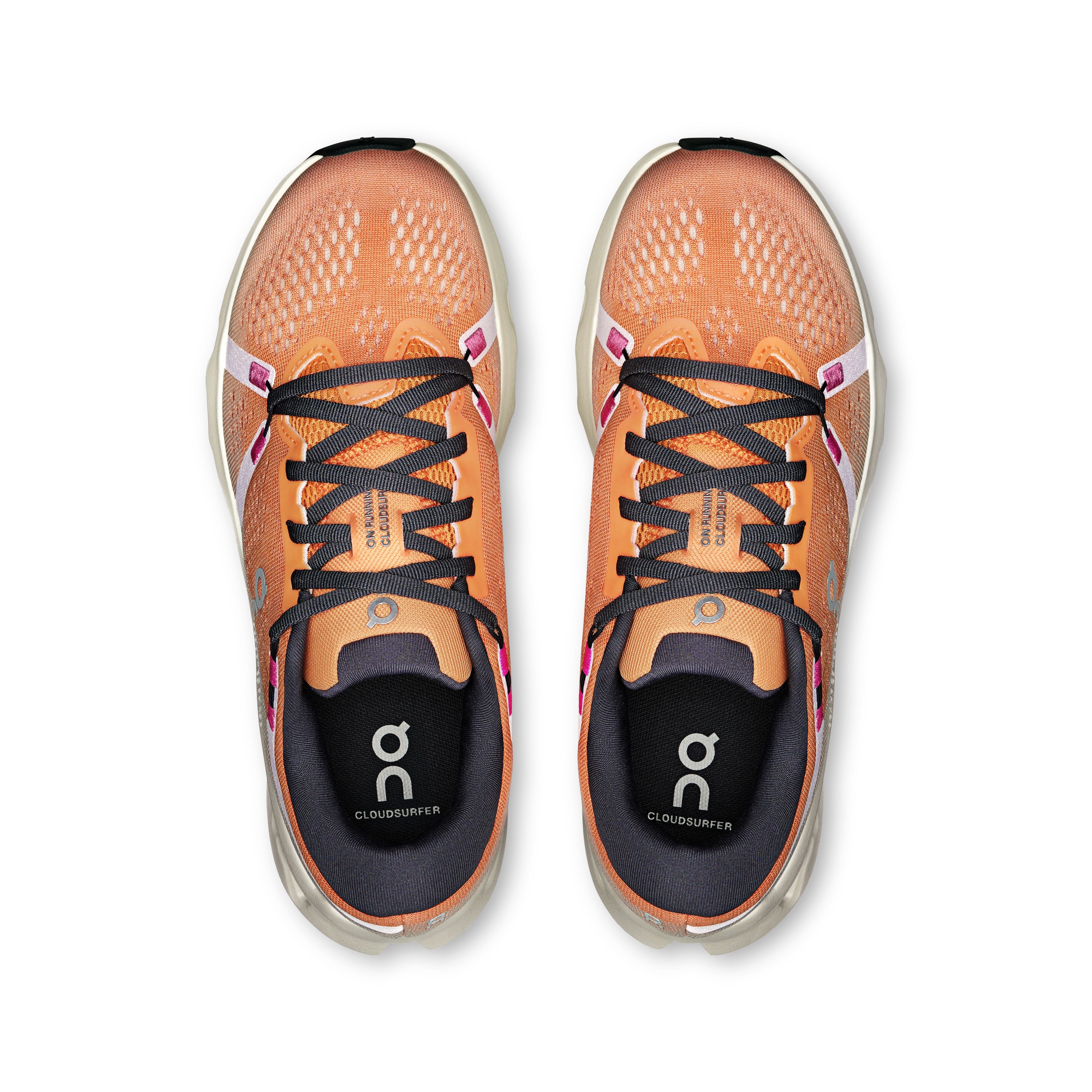 Women's On Cloudsurfer 2 Running Shoe in Tangerine | Ivory