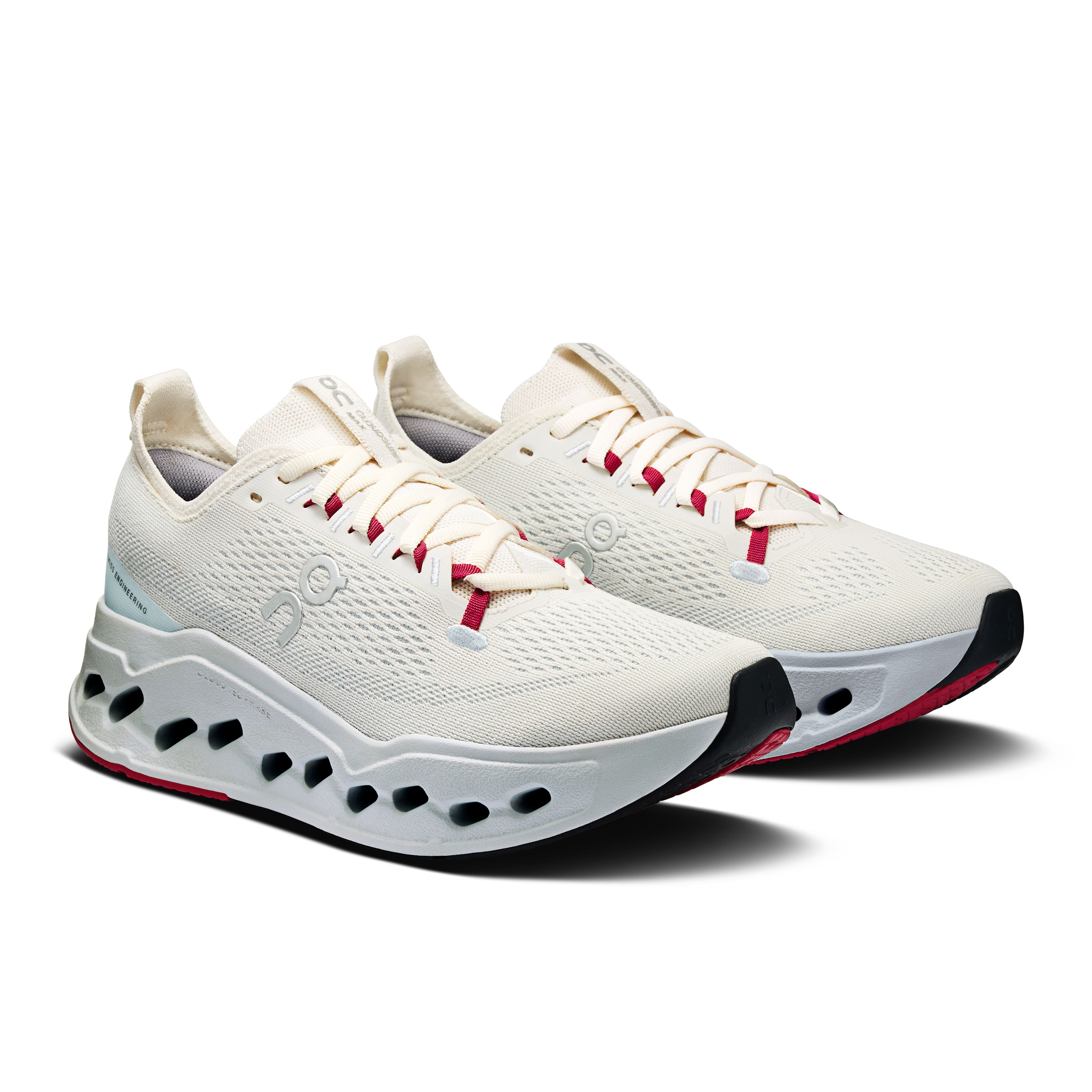 Women's On Cloudsurfer Max Running Shoe in Ivory | Artic