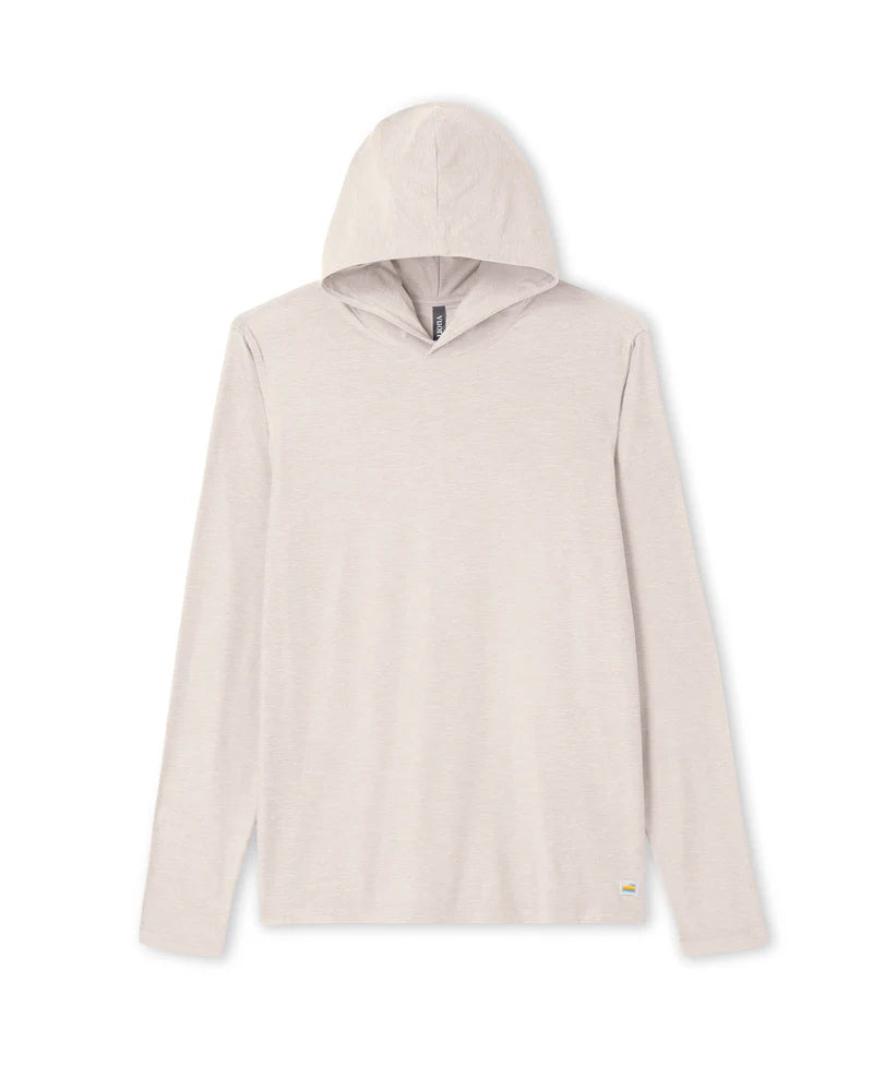 vuori Men's Strato Tech Hoodie in Milkweed Heather