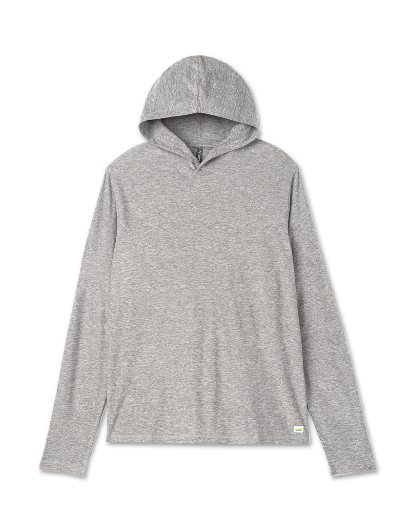 vuori Men's Strato Tech Hoodie in Heather Grey