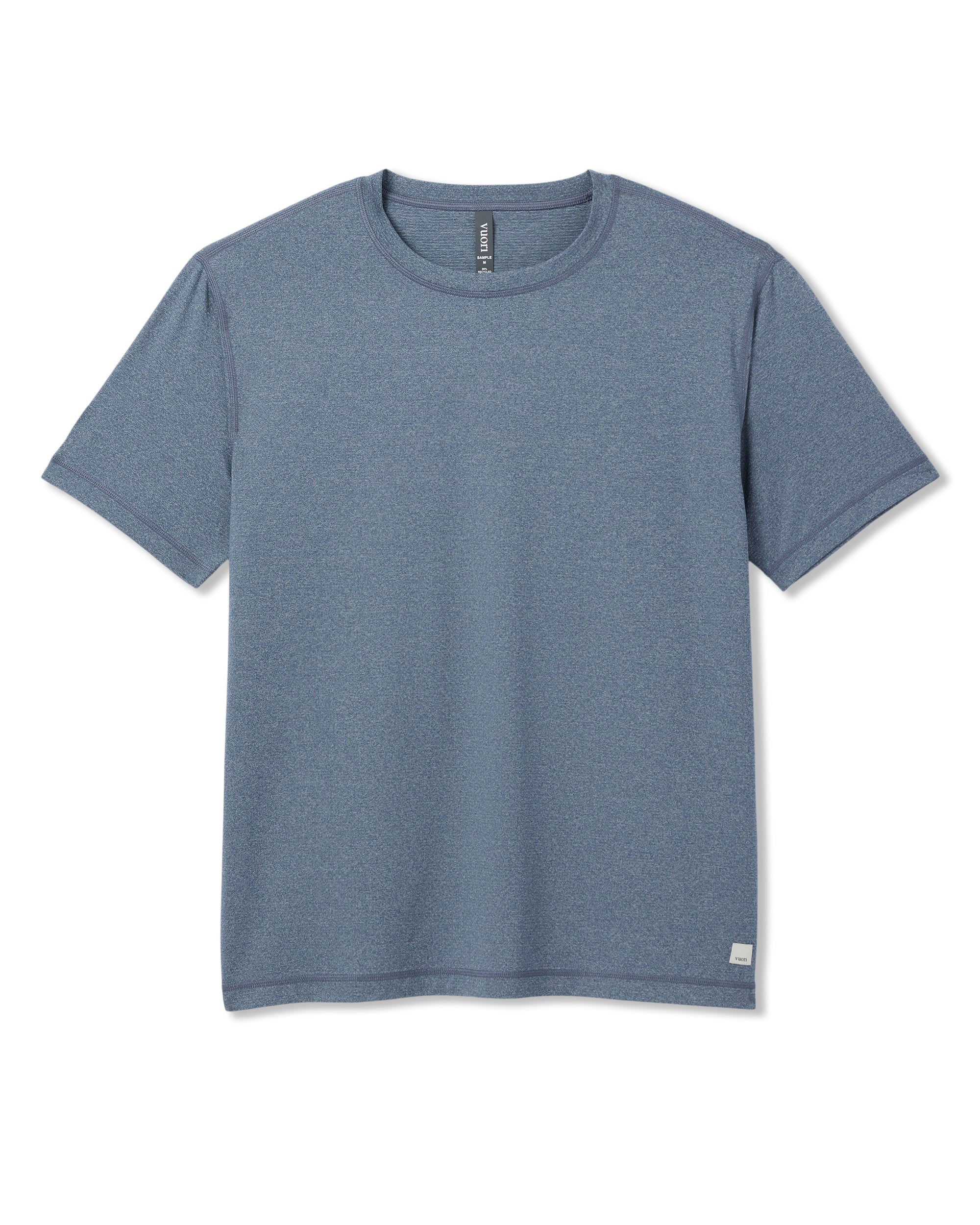 vuori Men's Tradewind Performance Tee 2.0 in Pacific Heather