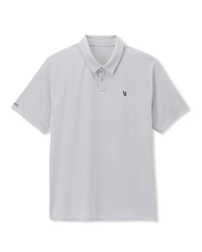 vuori Men's Viewpoint Polo in Sky Grey