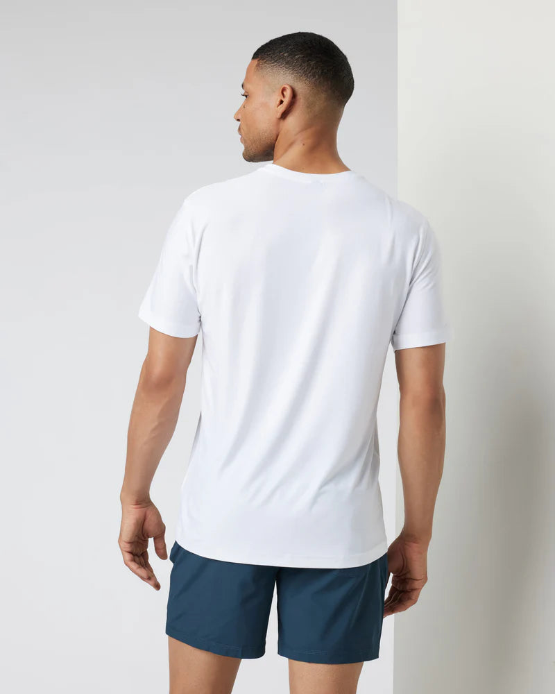 vuori Men's Strato Tech Tee in White