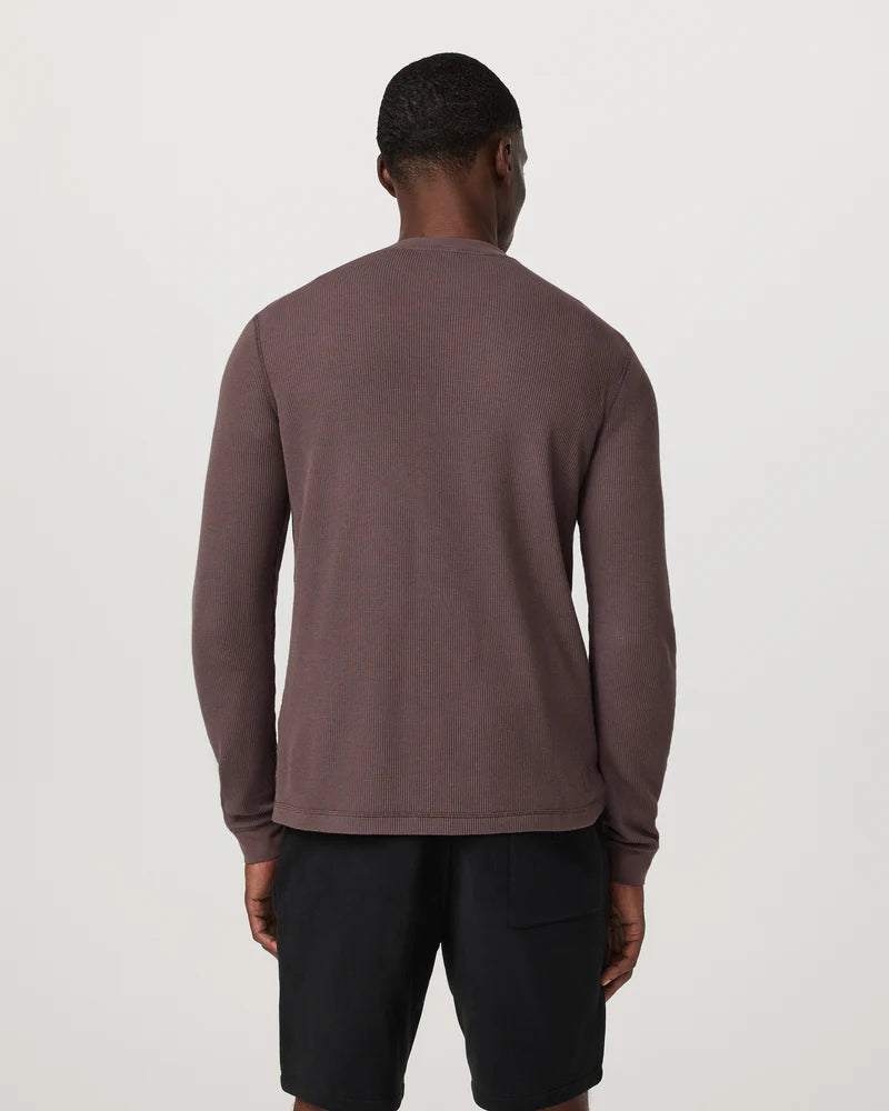 vuori Men's Waffle Crew in Huckleberry