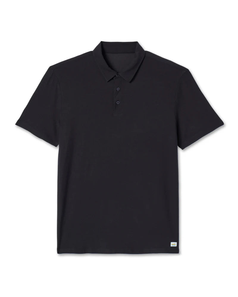 vuori Men's Strato Tech Polo in Black
