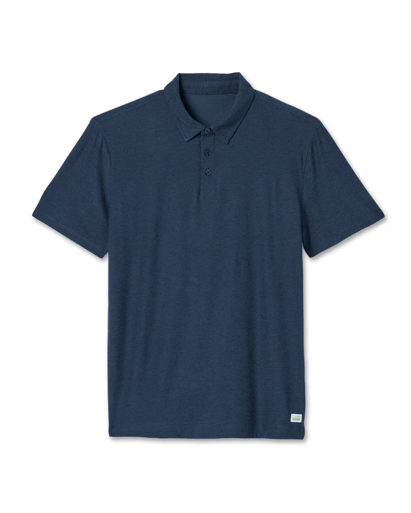 vuori Men's Strato Tech Polo in Navy Heather