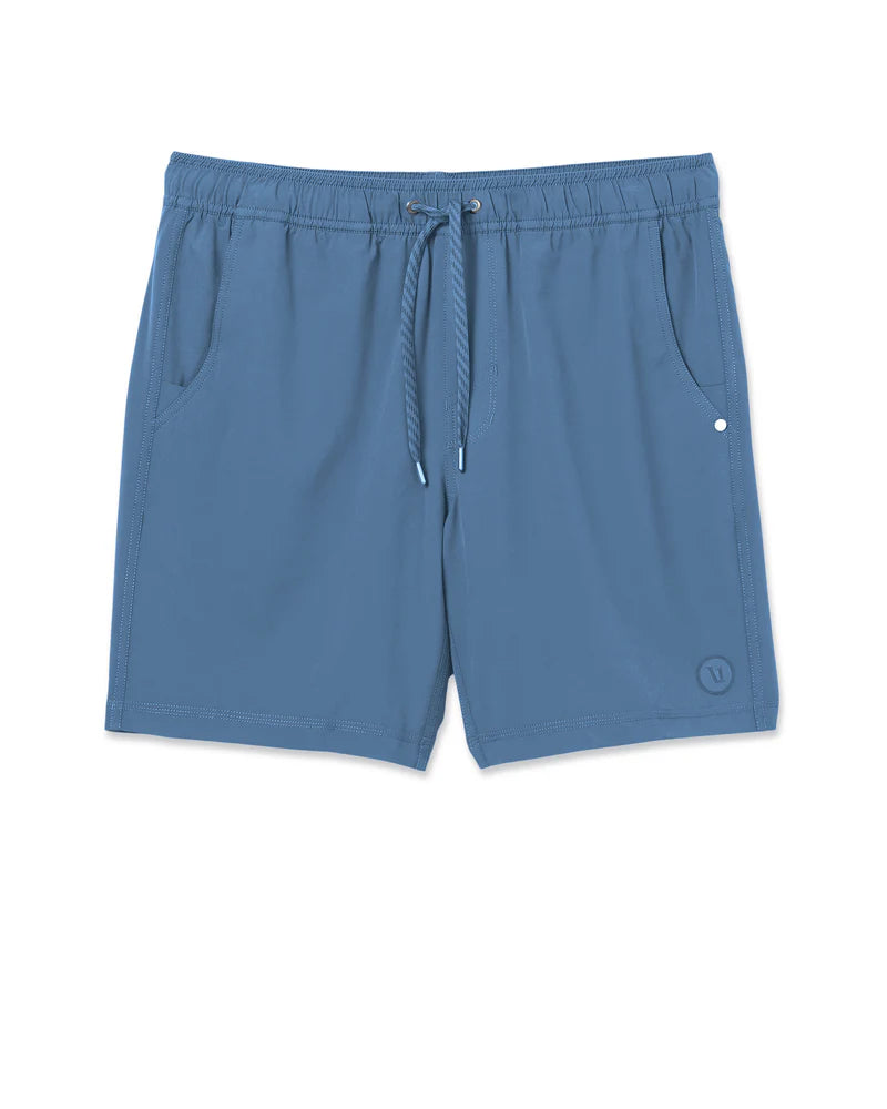 vuori Men's 7" Lined Kore Everyday Lined Short in Pool Blue Tonal
