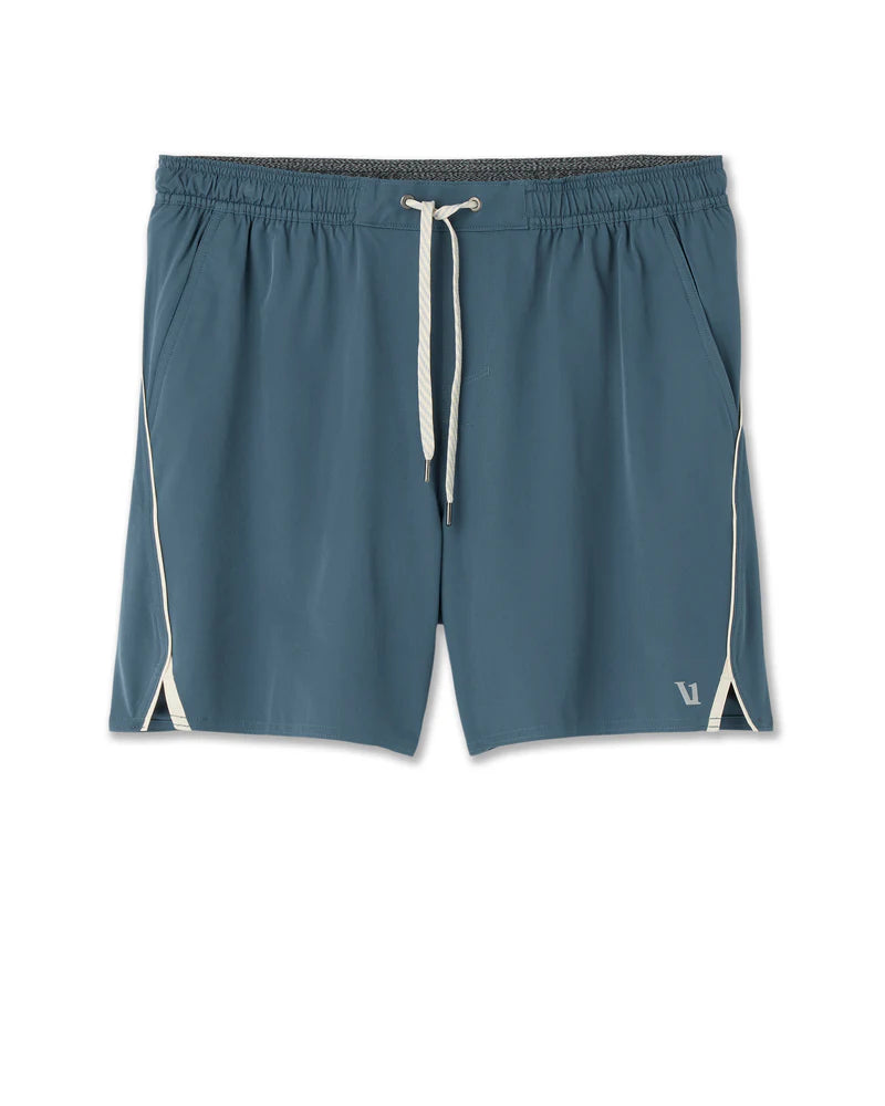 vuori Men's Trail Short 2.0 in Pacific/ Heather Grey