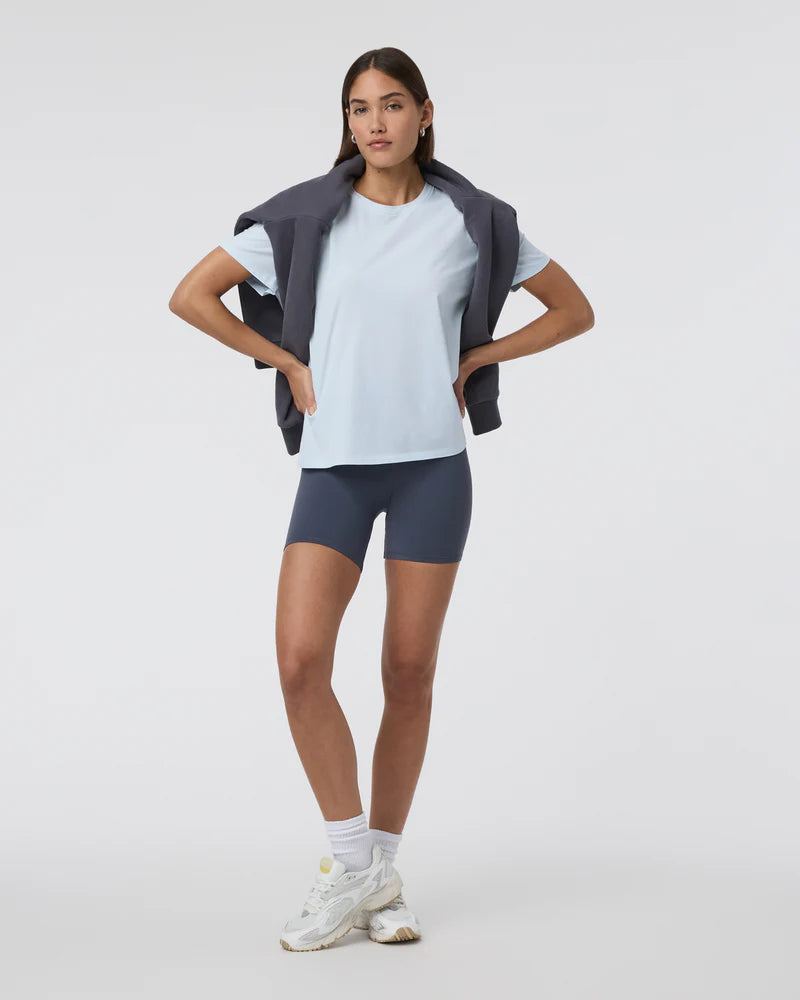 vuori Women's Feather Tee in Atmosphere