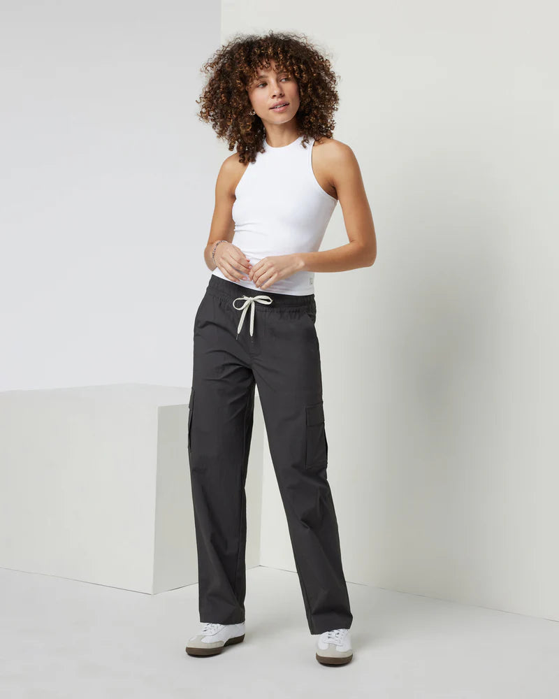 vuori Women's All The Feels Crew Tank in White