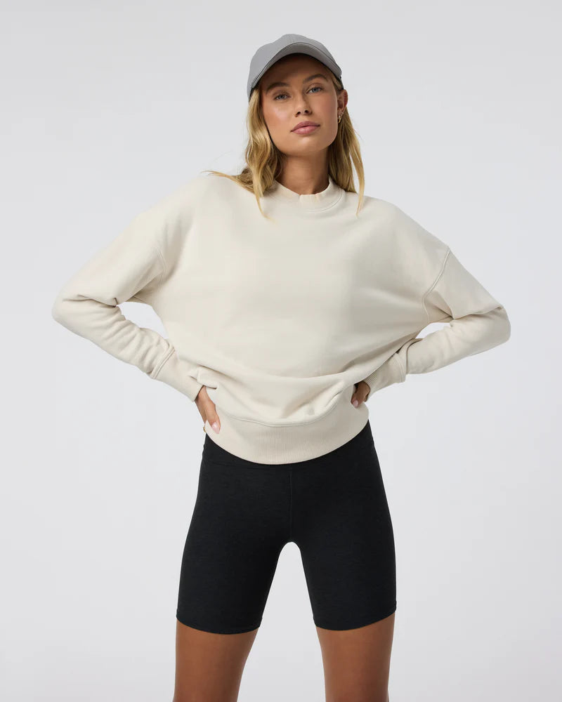 vuori Women's Sedona Weekender Crew in Bone