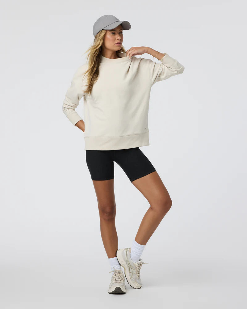 vuori Women's Sedona Weekender Crew in Bone