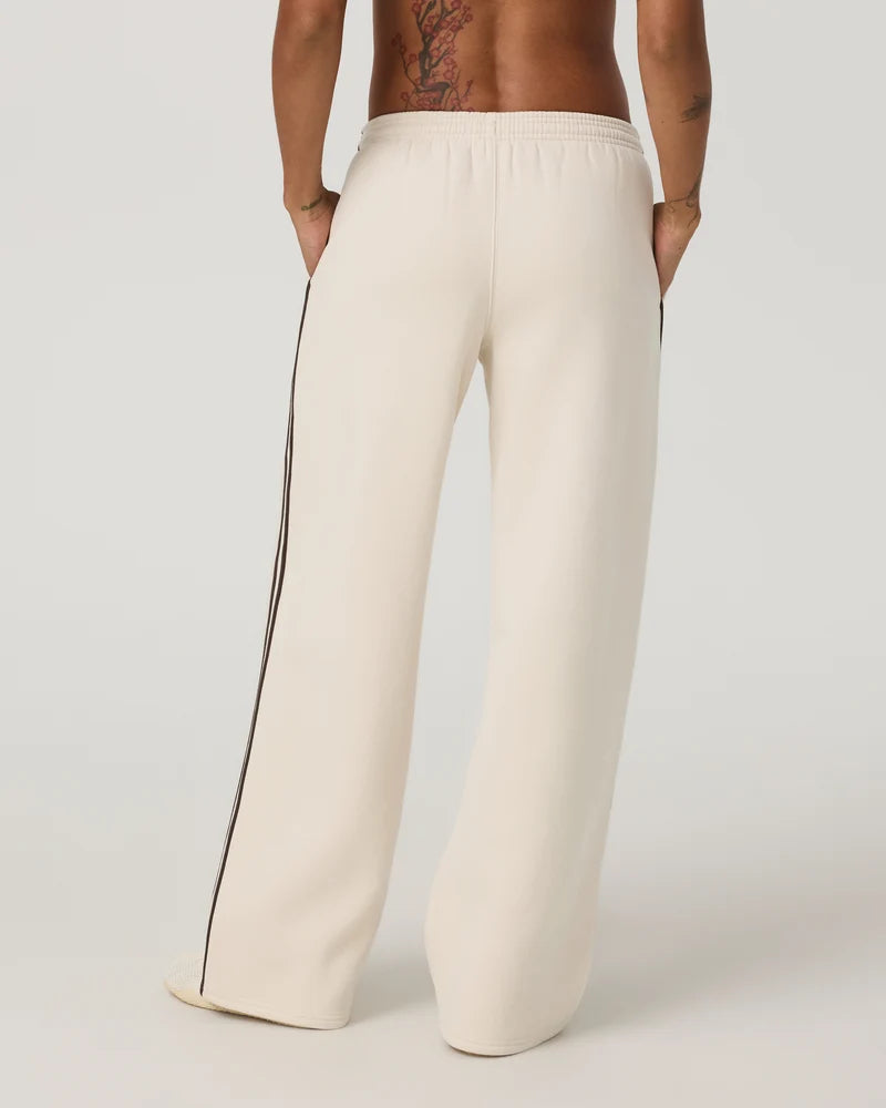 vuori Women's Restore Straight Leg Track Sweatpant in Bone