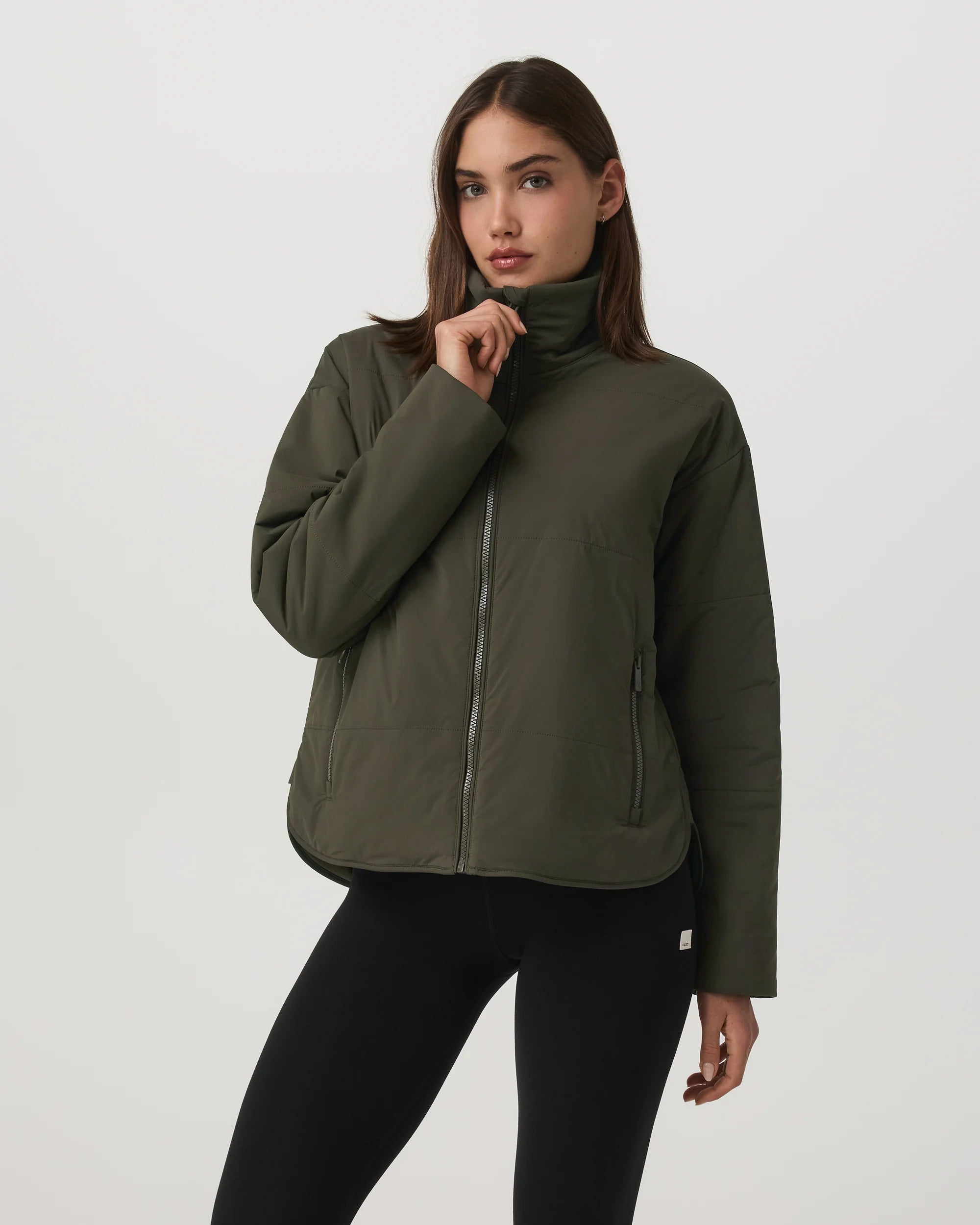 vuori Women's Canyon Insulated Jacket in Olive