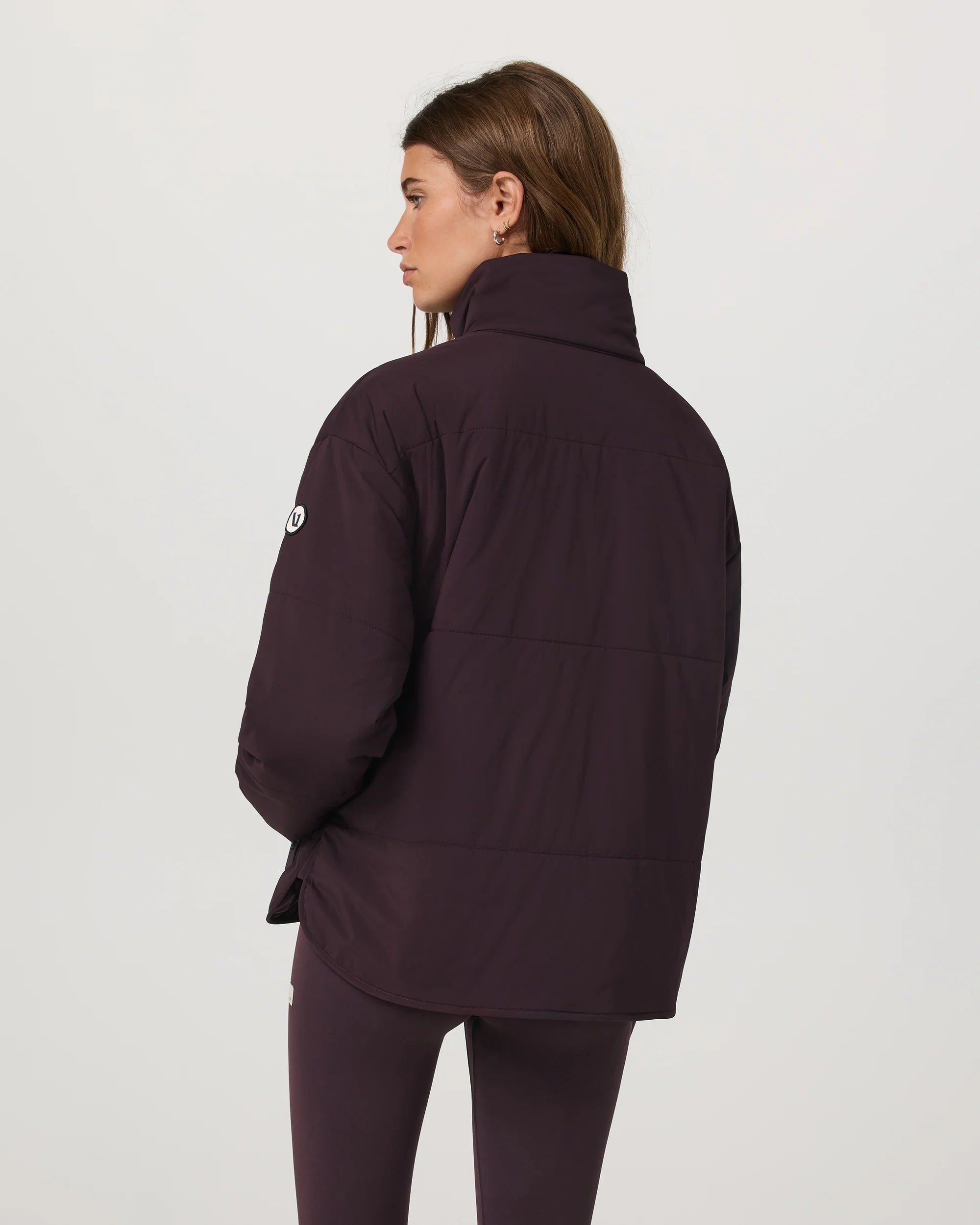vuori Women's Canyon Insulated Jacket in Raisin