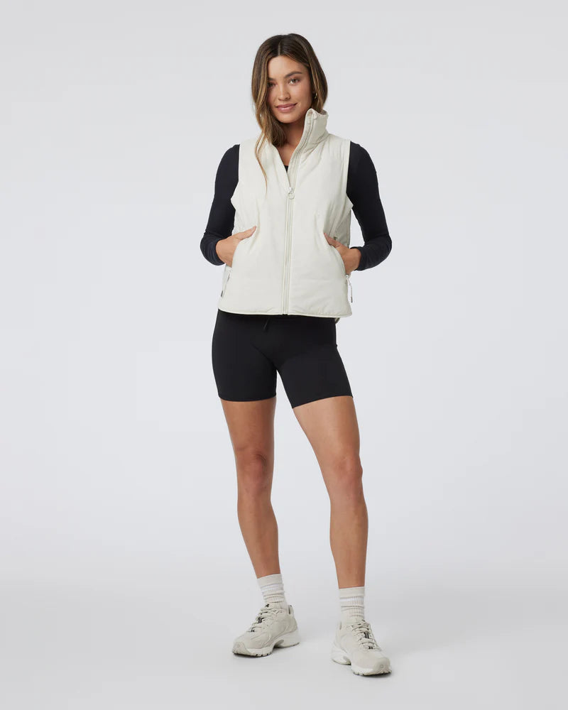 vuori Women's Canyon Insulated Vest in Bone