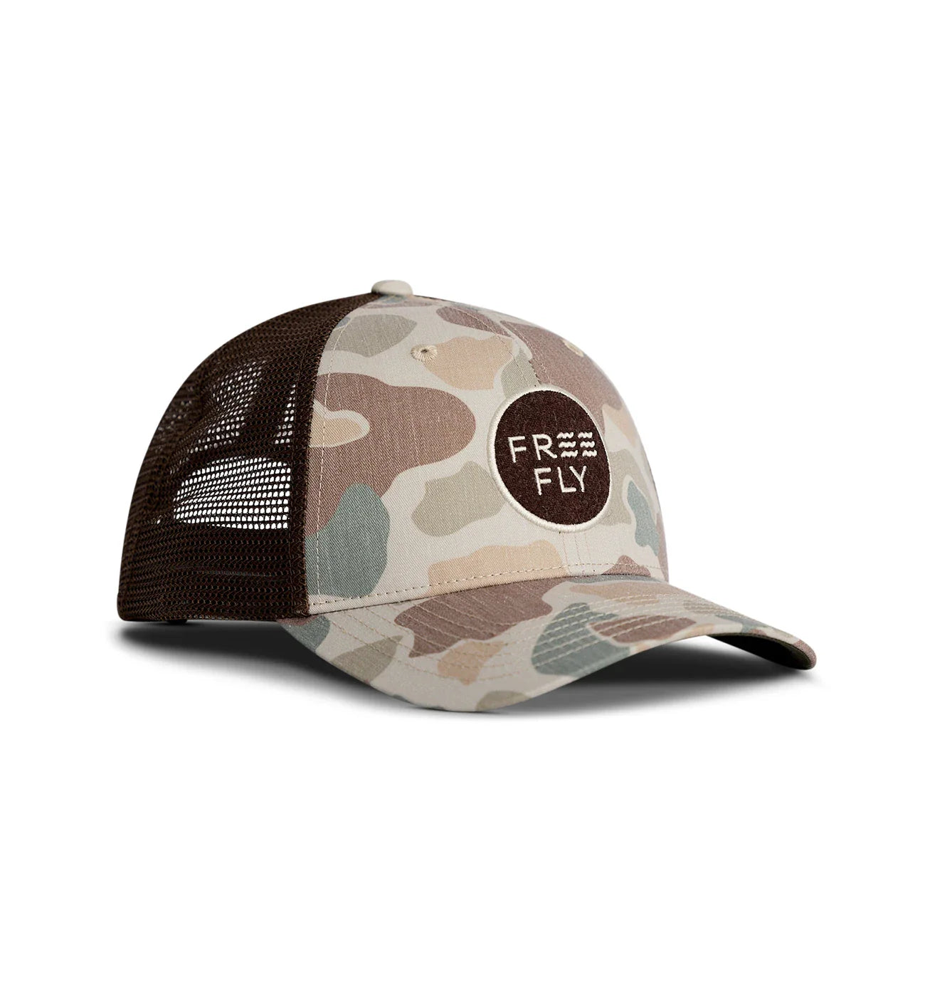 Free Fly Camo Trucker Hat in Vintage Camo