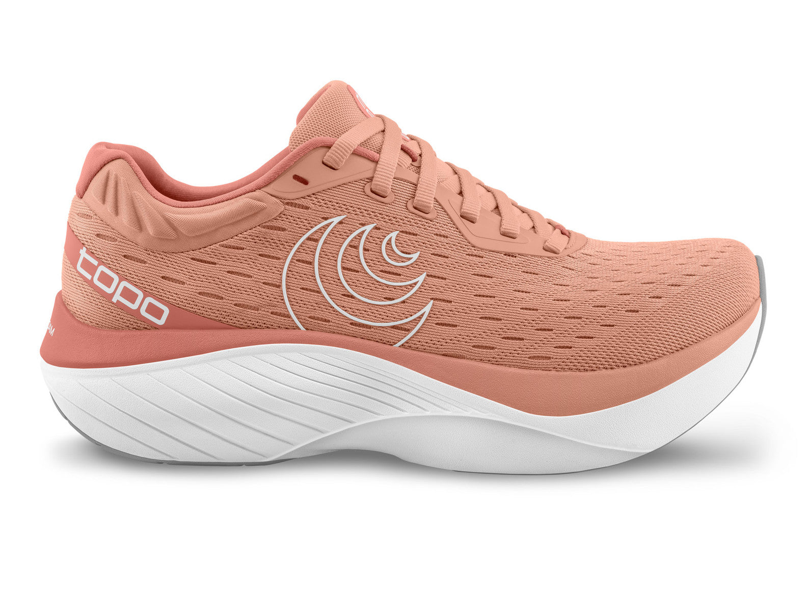 Women's Topo Athletic Atmos Running Shoe in Dusty Rose White