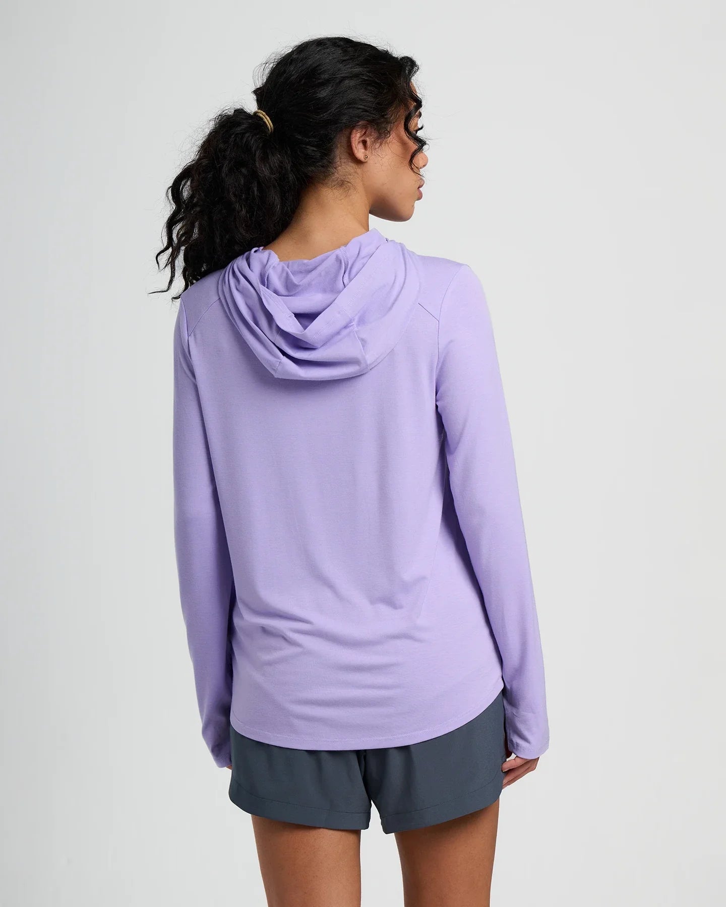 Free Fly Women's Bamboo Shade Hoodie II in Bright Lavender