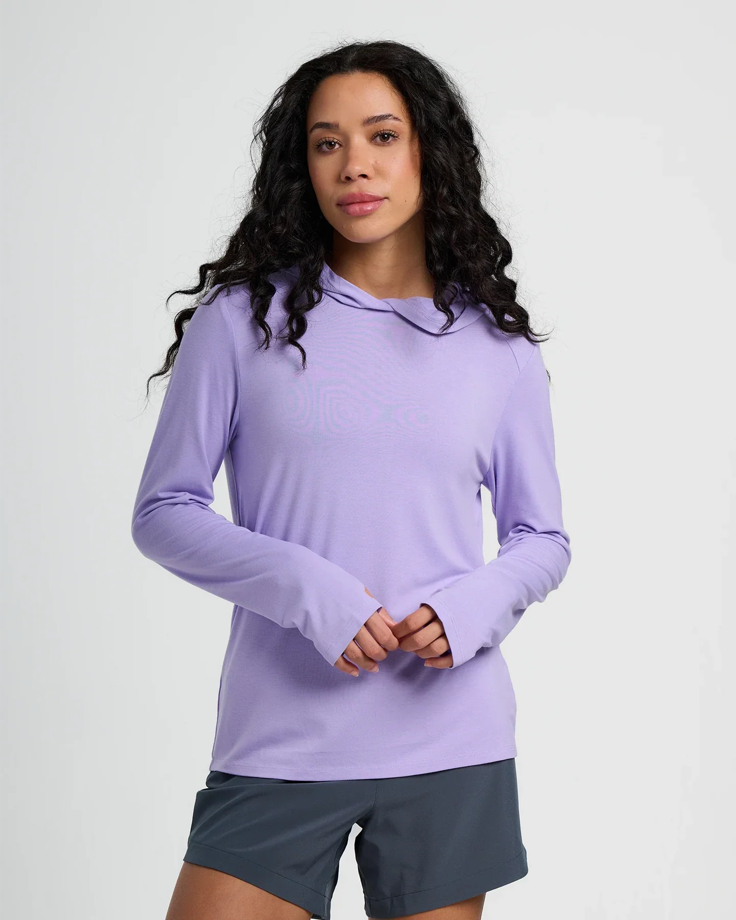 Free Fly Women's Bamboo Shade Hoodie II in Bright Lavender