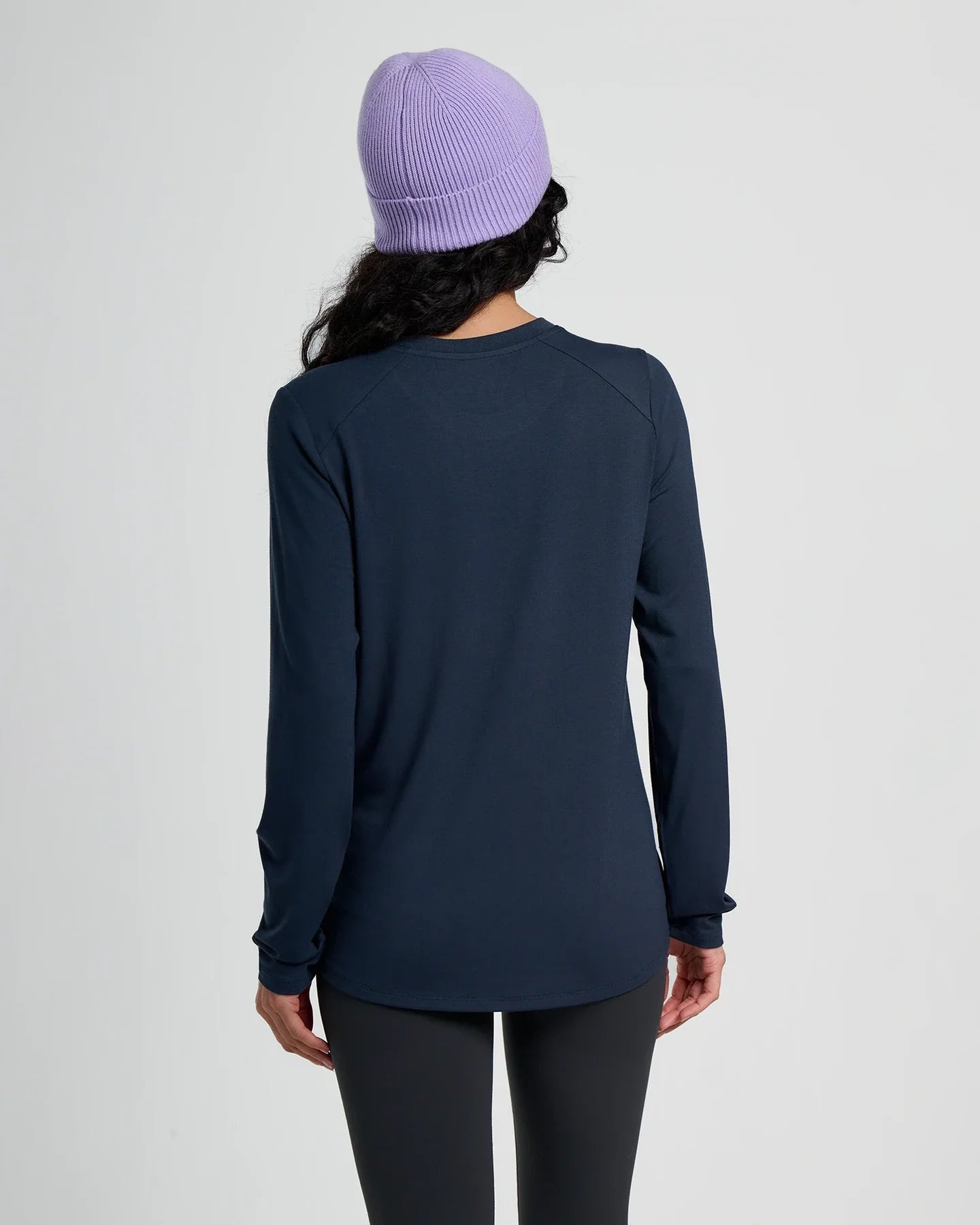 Free Fly Women's Bamboo Shade Long Sleeve II in Deep Navy