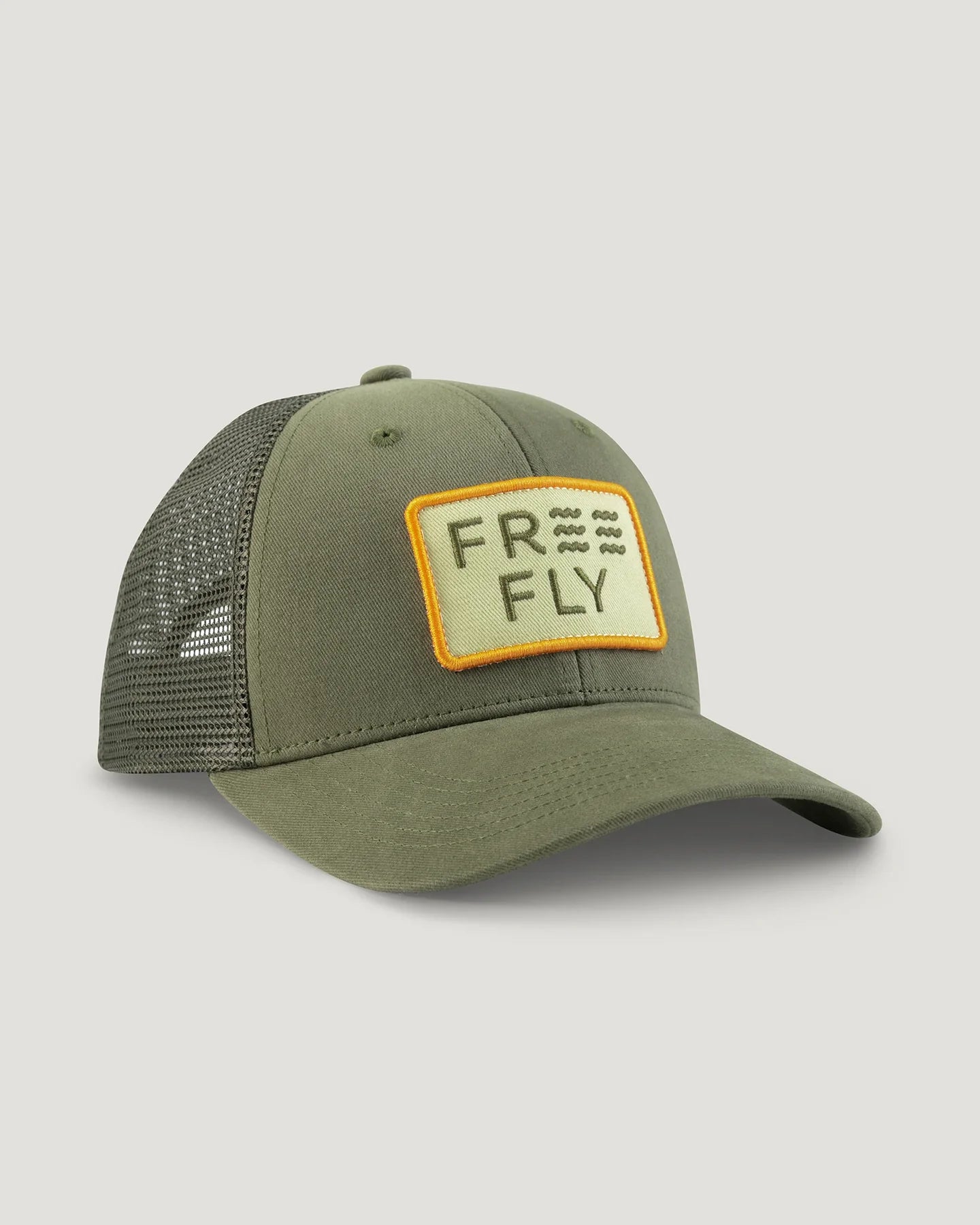 Free Fly Wave Trucker Hat in Fatigue