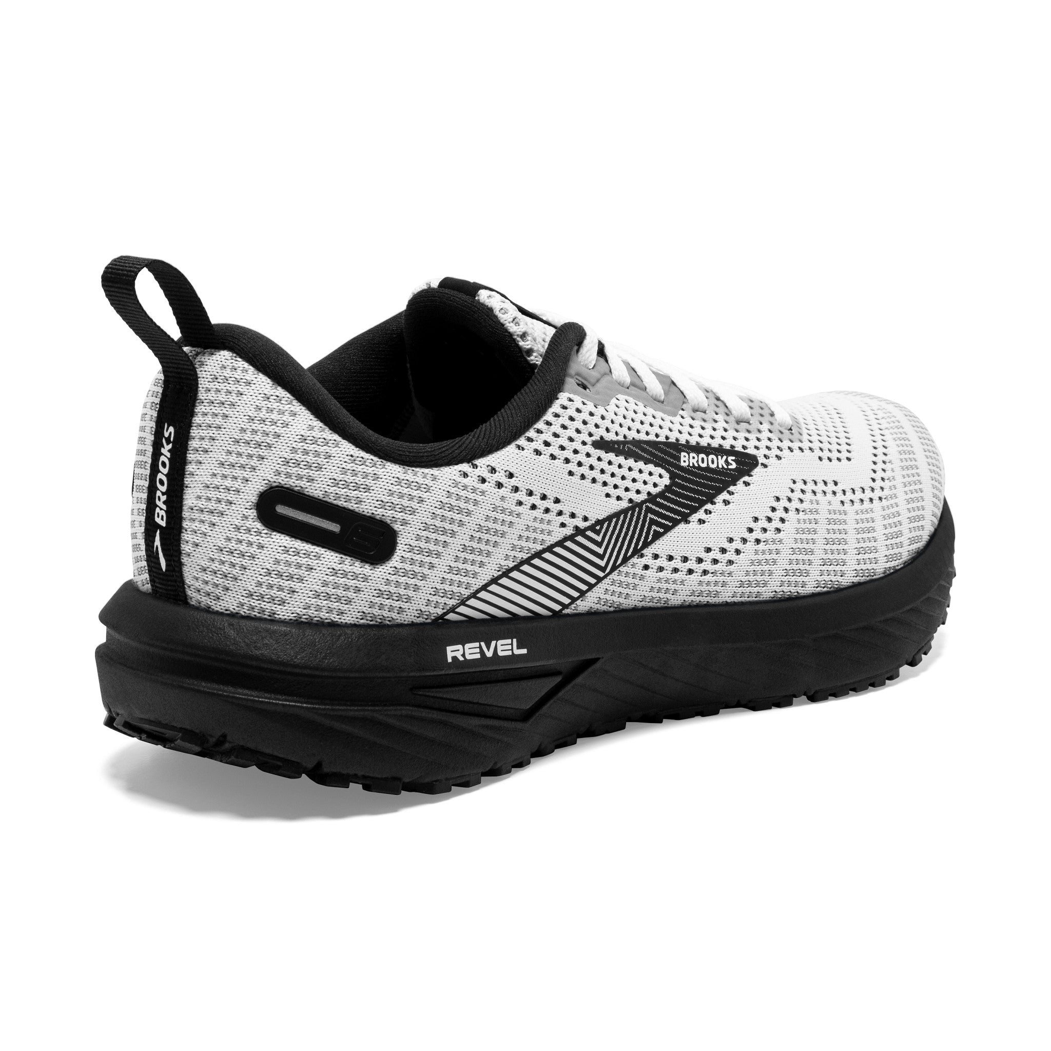 Men's Brooks Revel 6 Road Running Shoe in White/Black – Martin