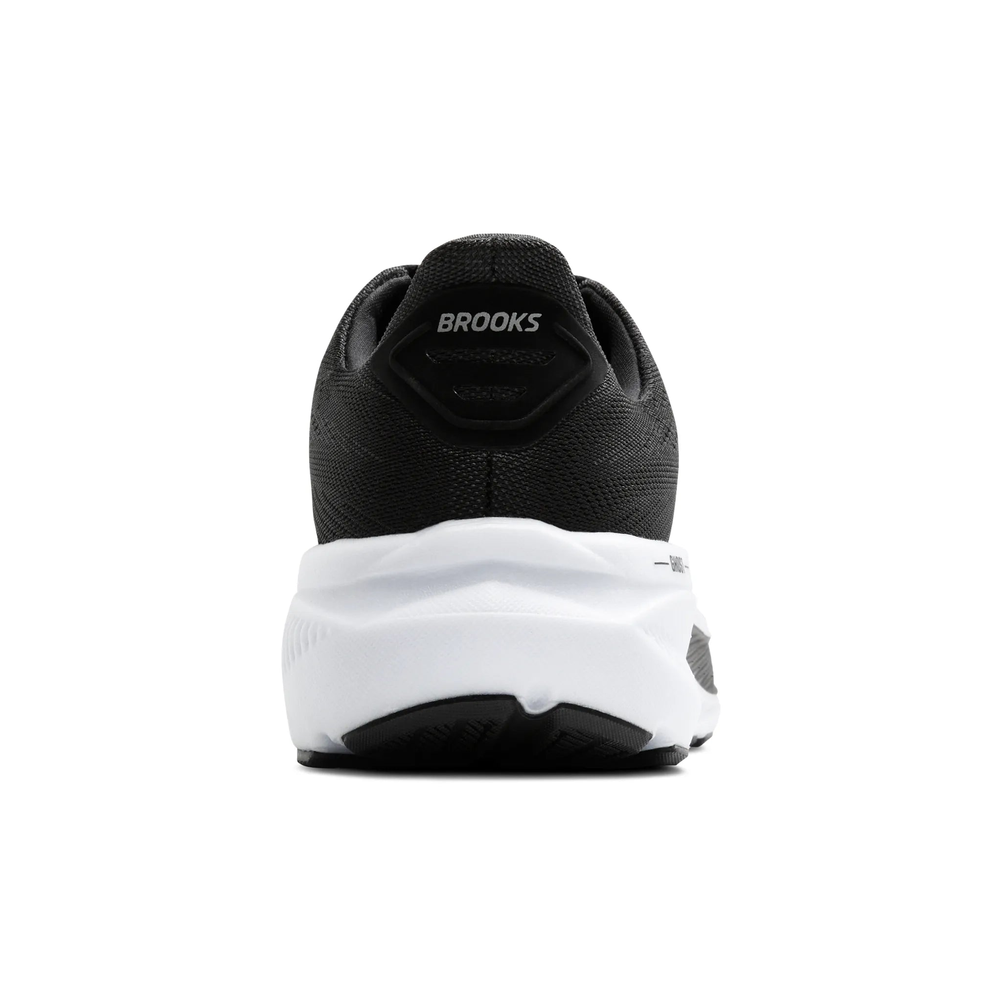 Men's Brooks Ghost 17 Road Running Shoe in Black/Grey/White
