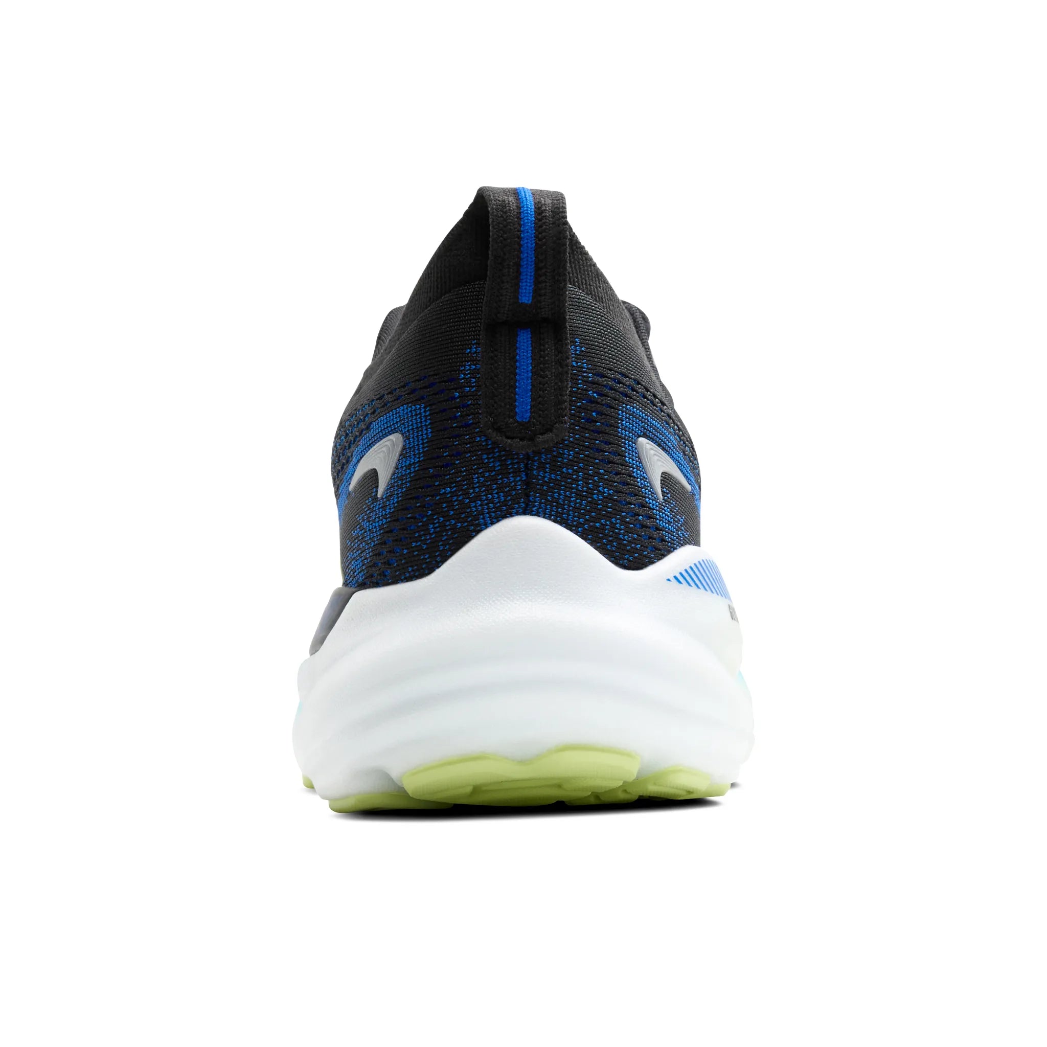 Men's Brooks Glycerin GTS 22 Road Running Shoe in Black/Cobalt/Neo Yellow