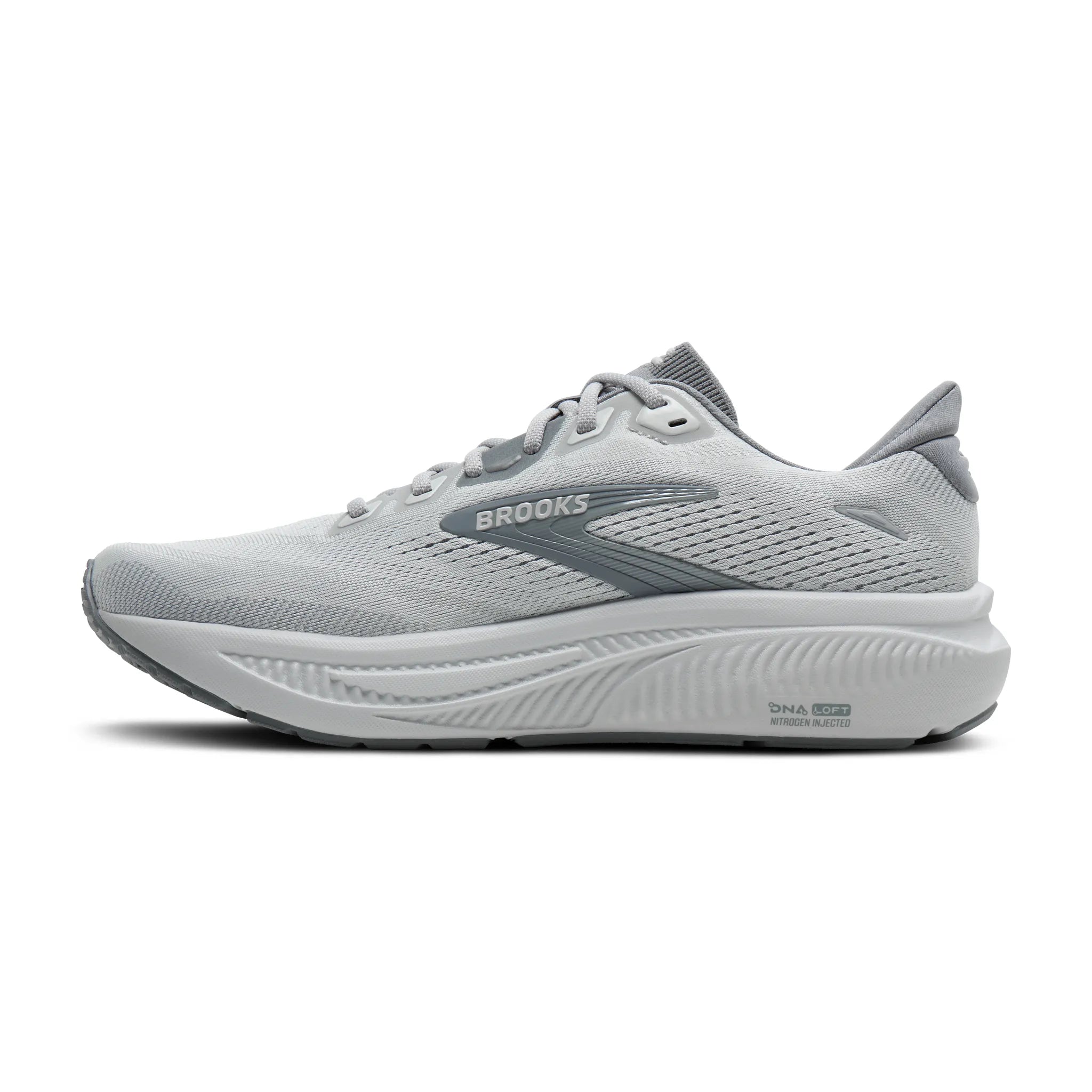 Men's Brooks Running Ghost 18 Road Running Shoe in Primer Grey/Oyster Mushroom