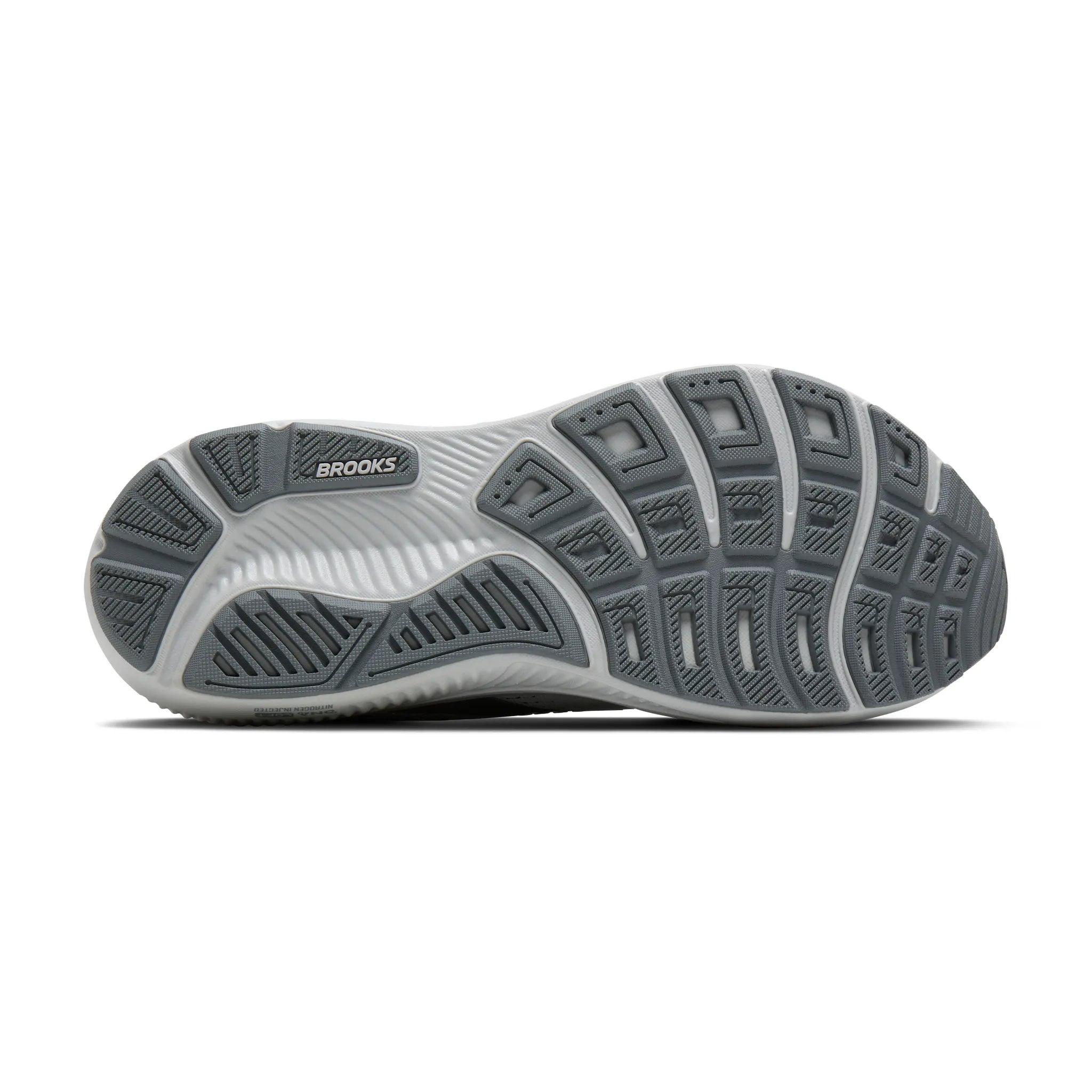 Men's Brooks Running Ghost 18 Road Running Shoe in Primer Grey/Oyster Mushroom