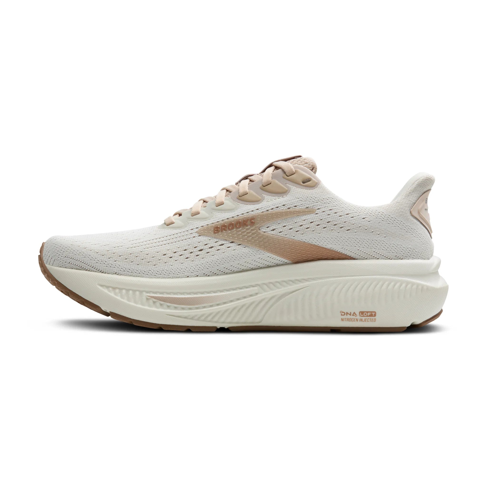 Women's Brooks Ghost 17 Road Running Shoe in Grey/Chateau Grey/Portabella