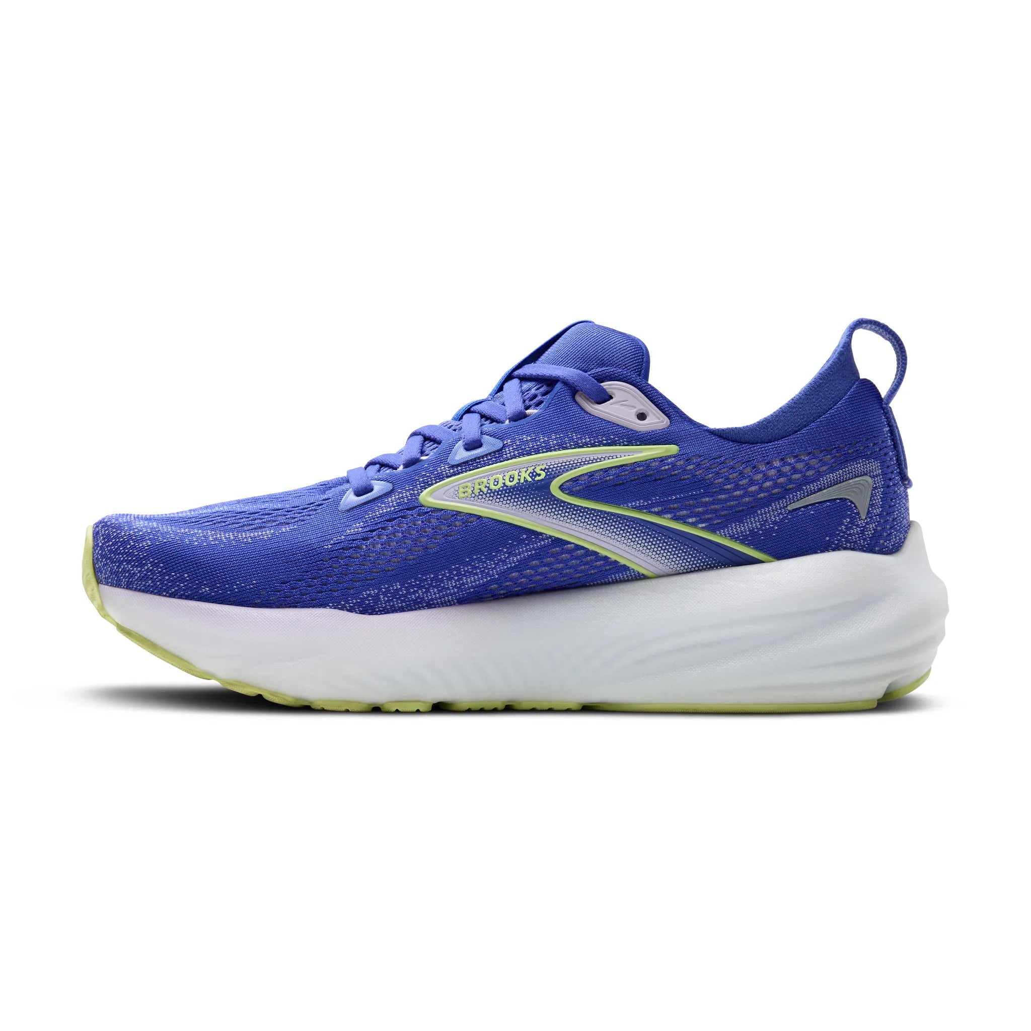 Women's Brooks Glycerin 22 Road Running Shoe in Amparo Blue/Hyper Iris/Yellow
