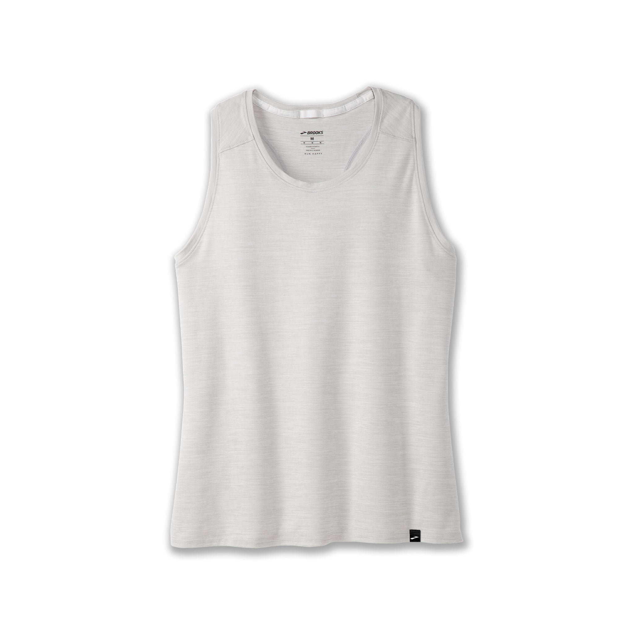 Women's Brooks Luxe Tank in Heather Light Ash