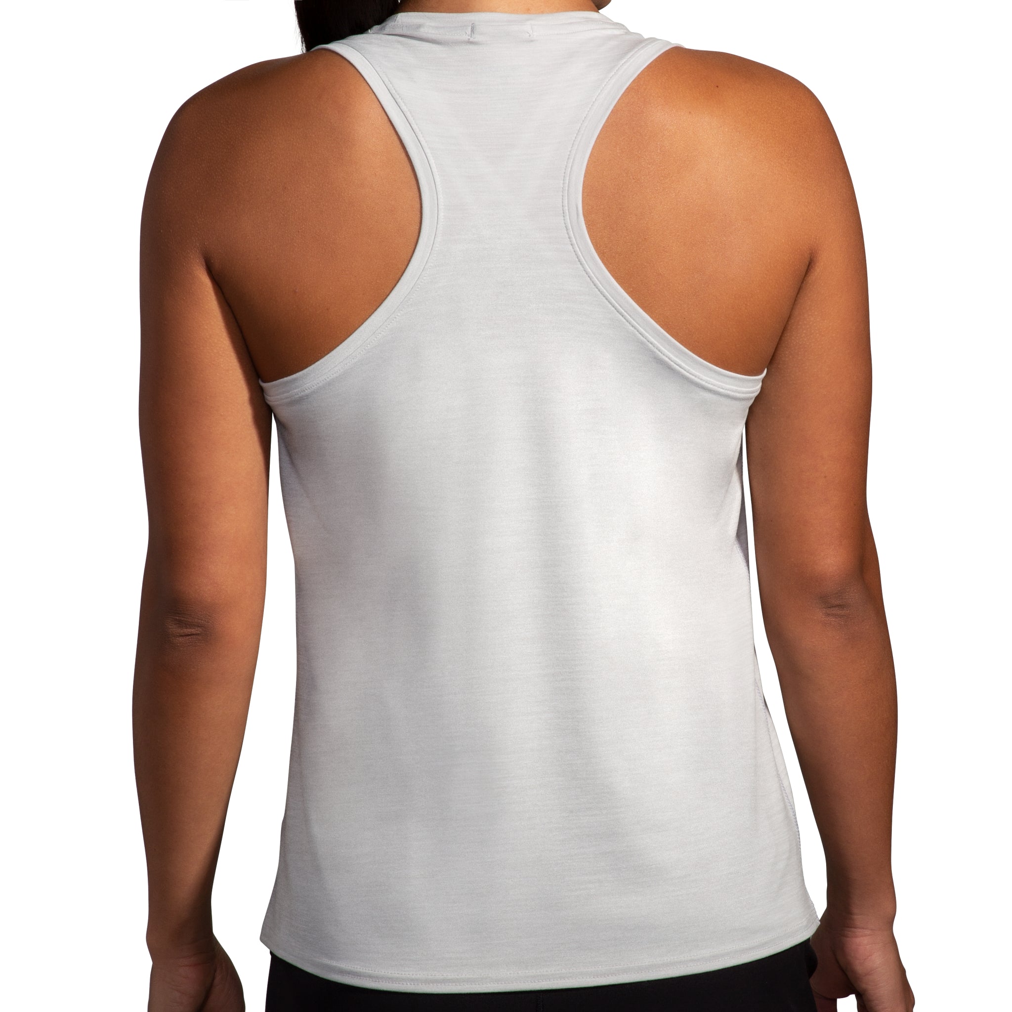 Women's Brooks Luxe Tank in Heather Light Ash