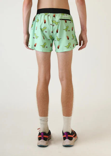 ChicknLegs Men's 4" Half Split Shorts in Dino-sore