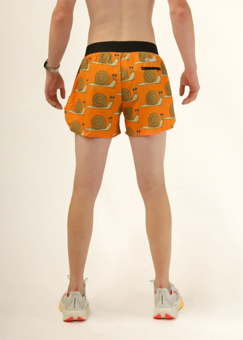 ChicknLegs Men's 4" Half Split Shorts in Snail's Pace