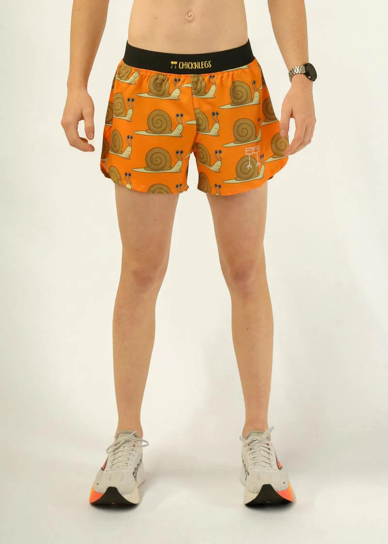 ChicknLegs Men's 4" Half Split Shorts in Snail's Pace