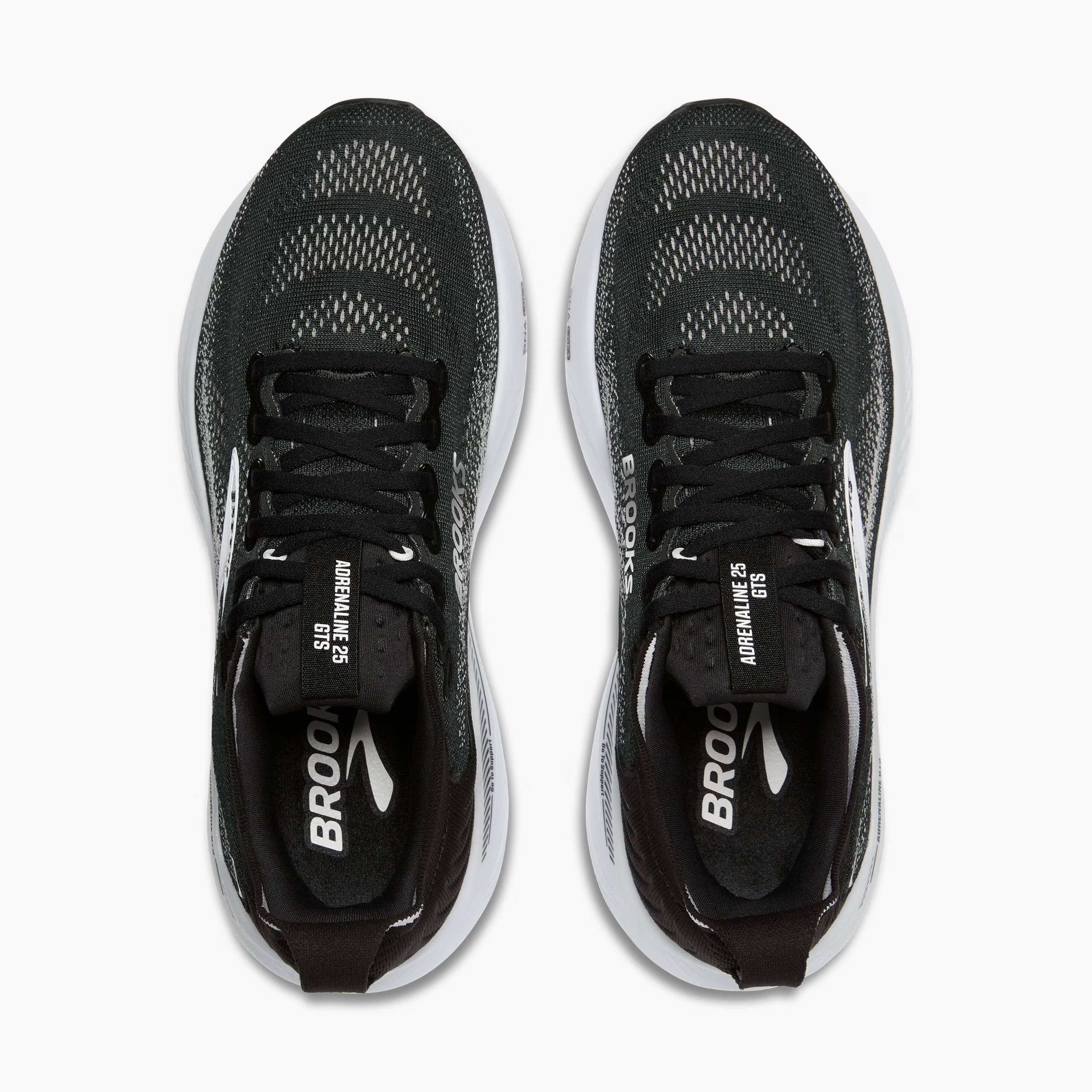 Women's Brooks Running Adrenaline GTS 25 Road Running Shoe in Black/Grey/White