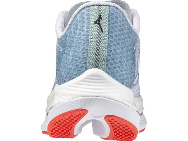 Women's Mizuno Wave Rebellion Flash 2 Running Shoe in White Black